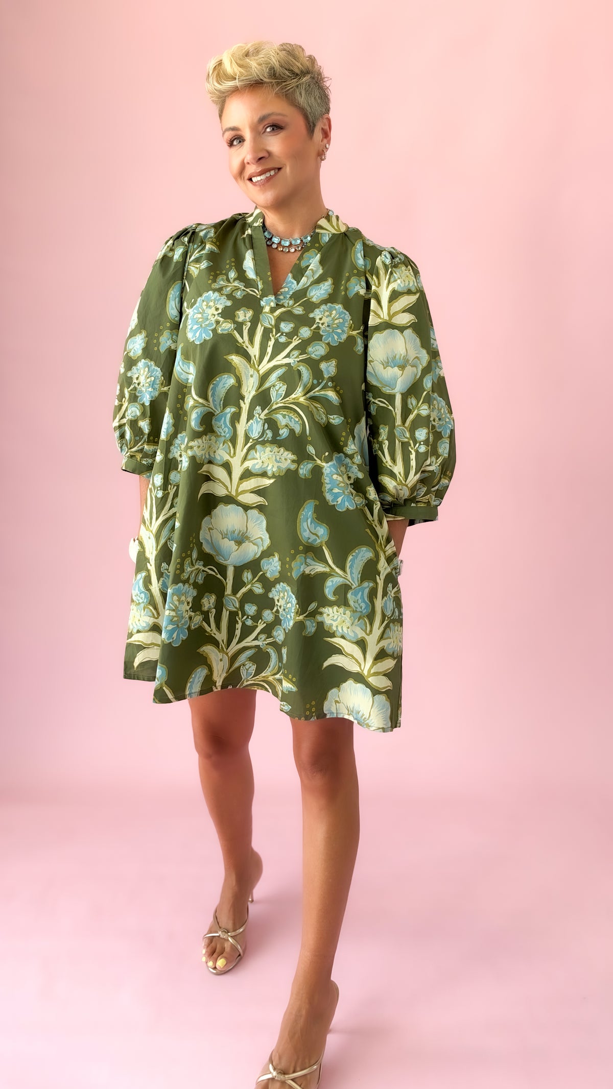 Rhetta Mini Dress/Olive