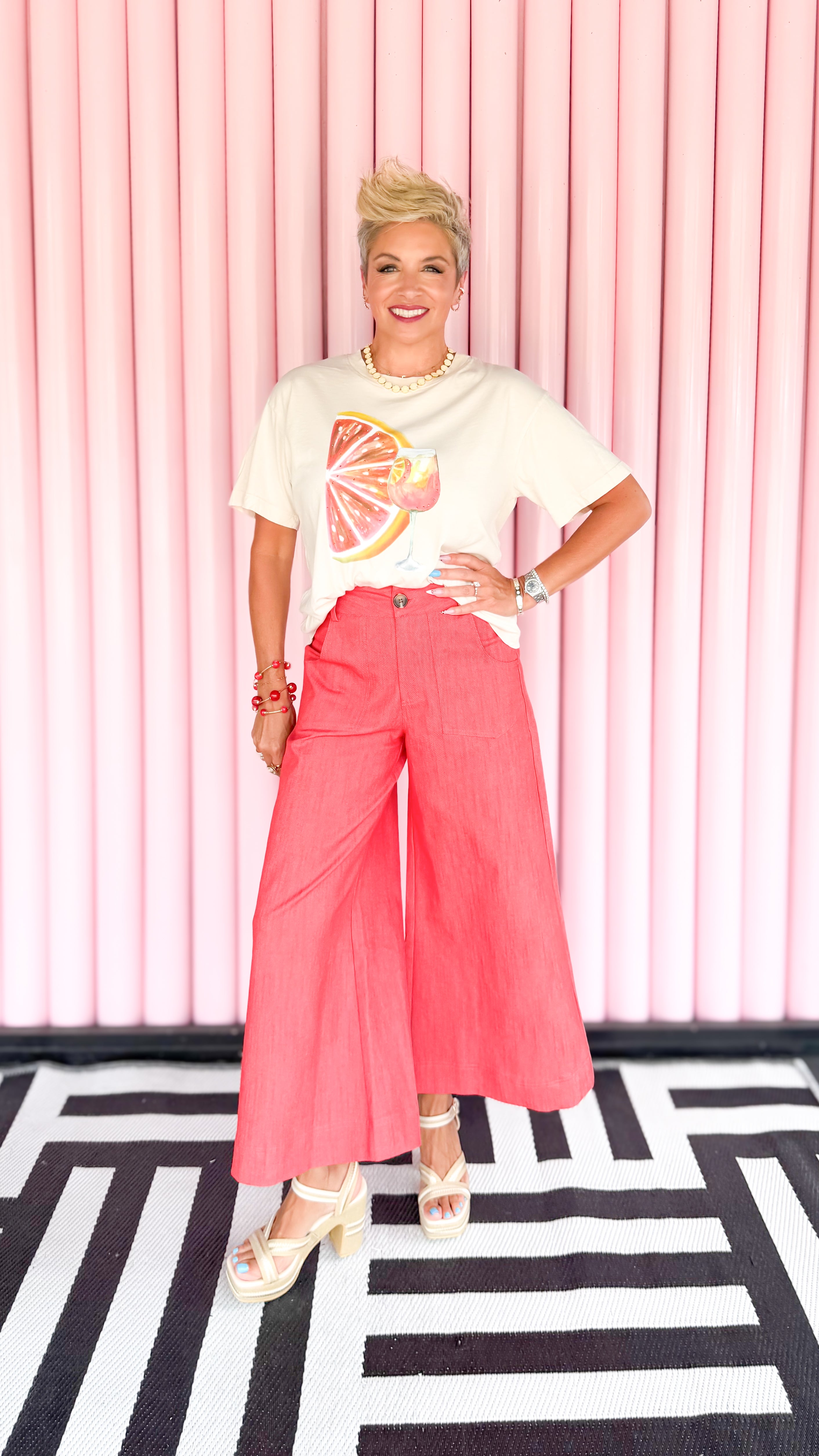 Aperol Slice T-Shirt/Cream
