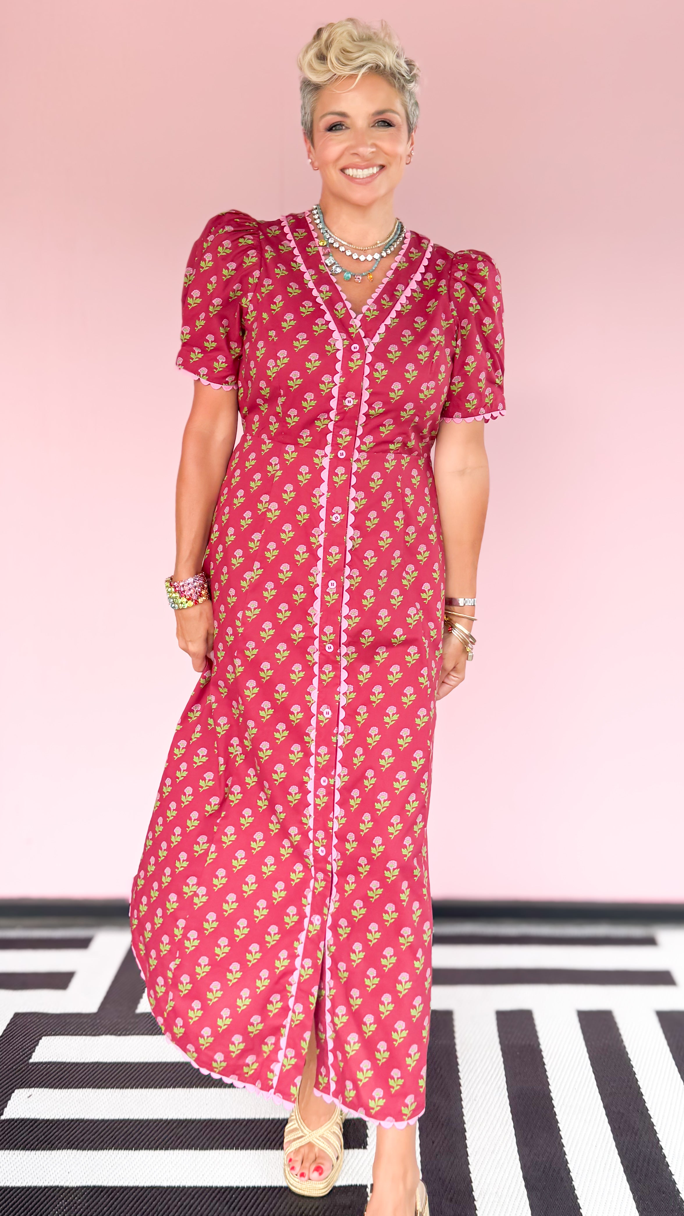 Celia Floral Midi Dress