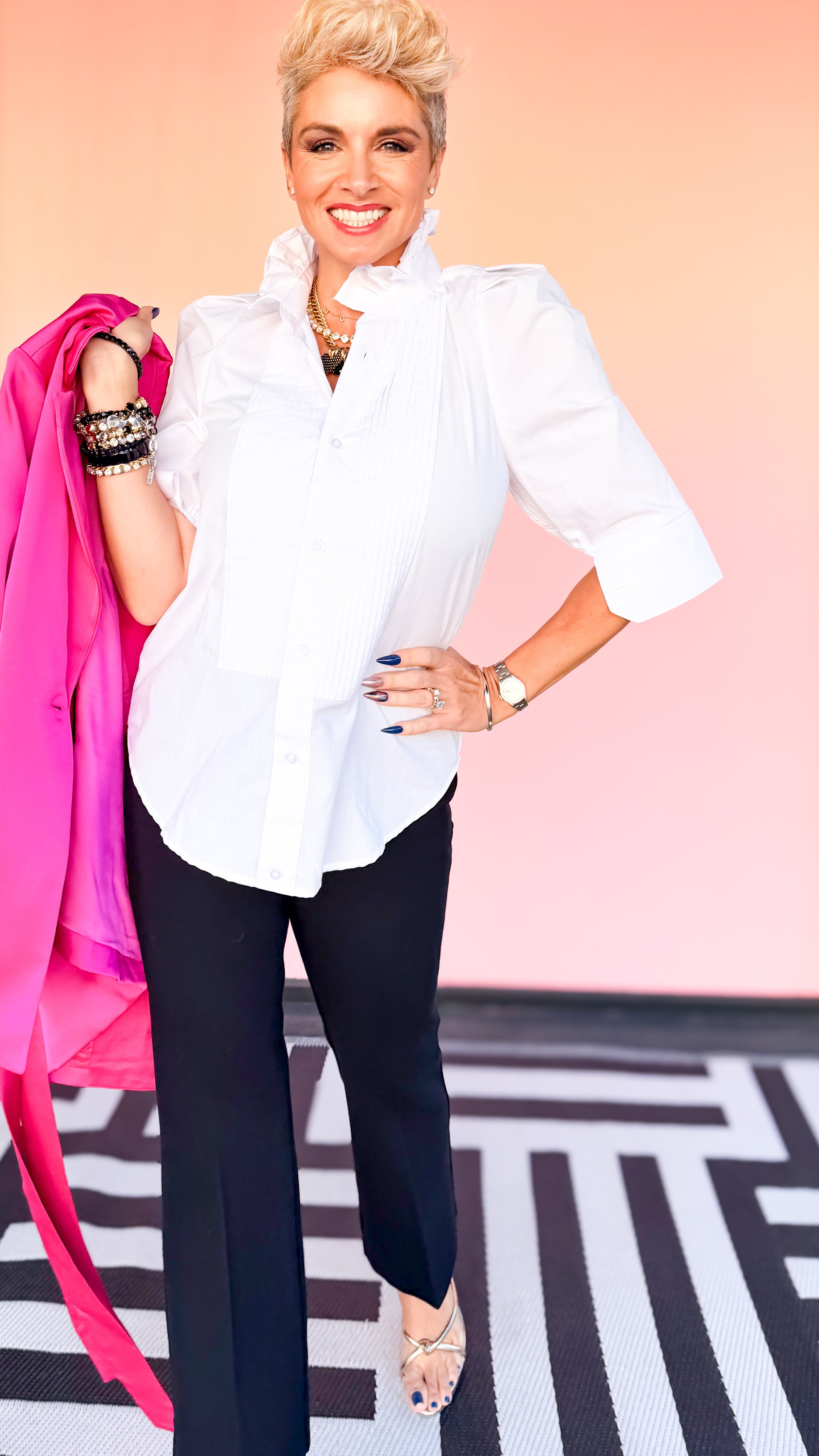 Bonita Tux Top/White