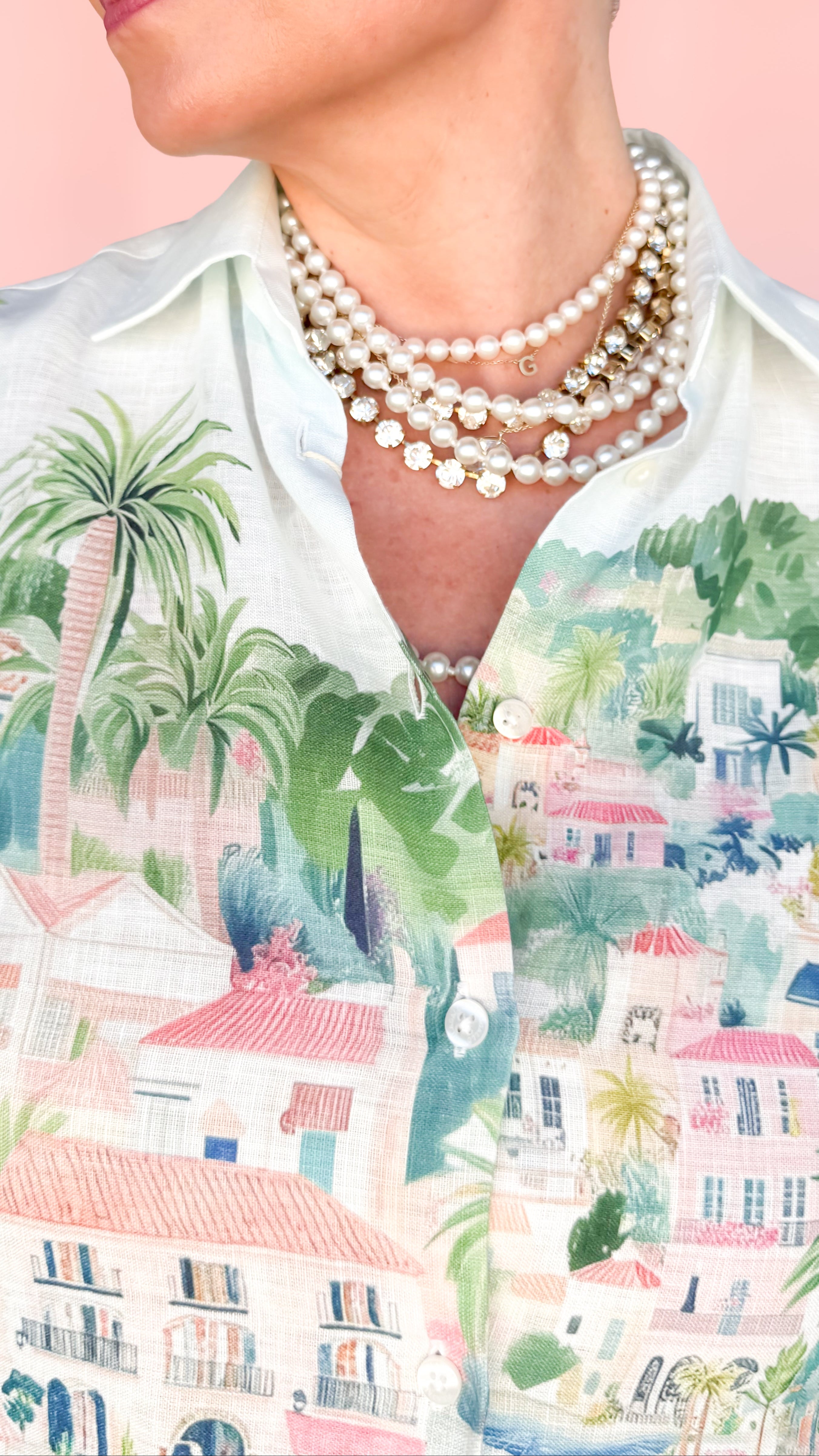 Coastal City Print Top - The BLVD