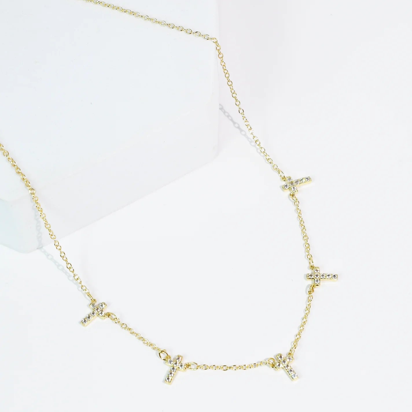 Faith Drops Necklace/Gold - The BLVD