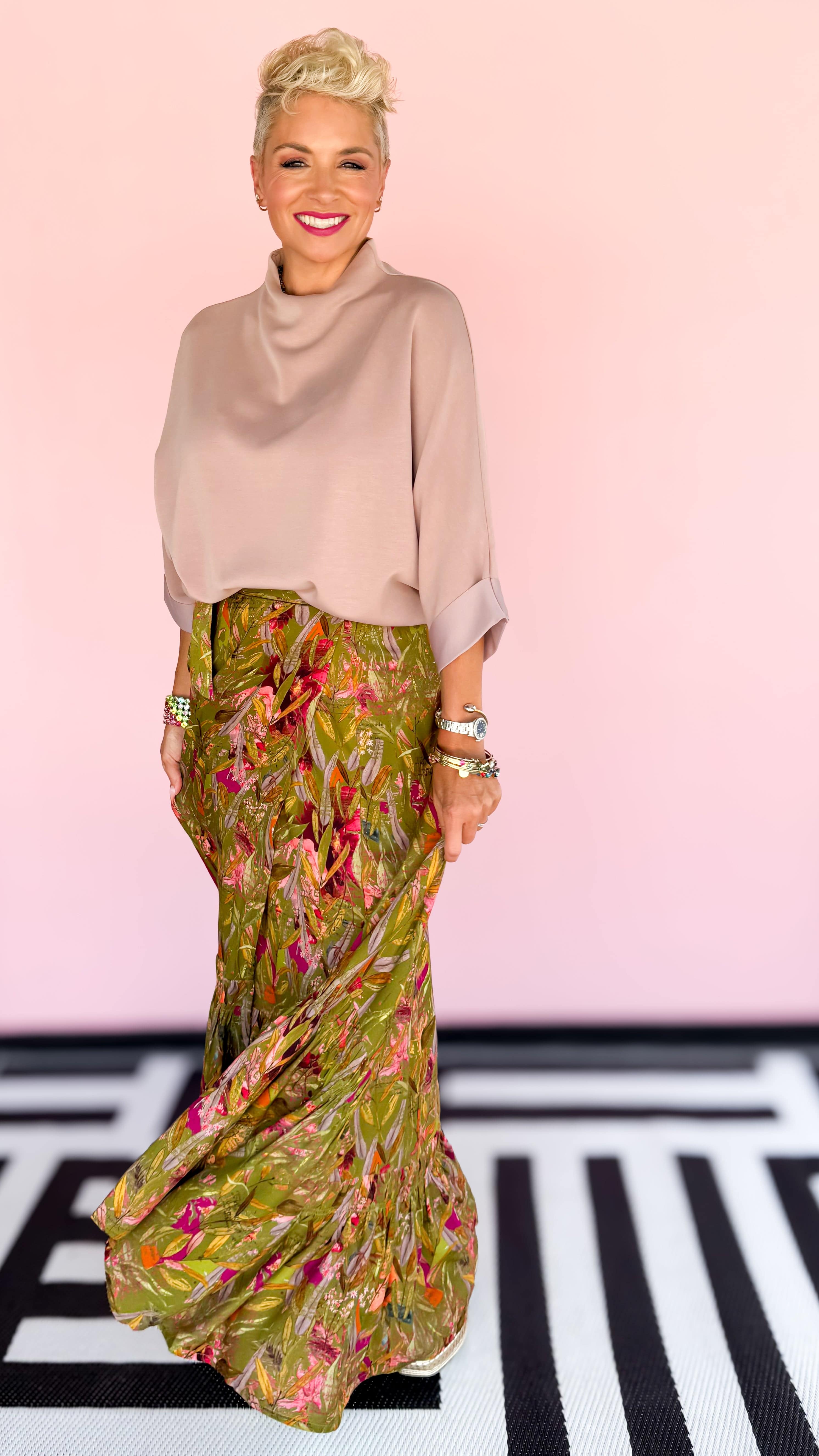 3 Way Wrap Skirt-Featherington/Green - The BLVD