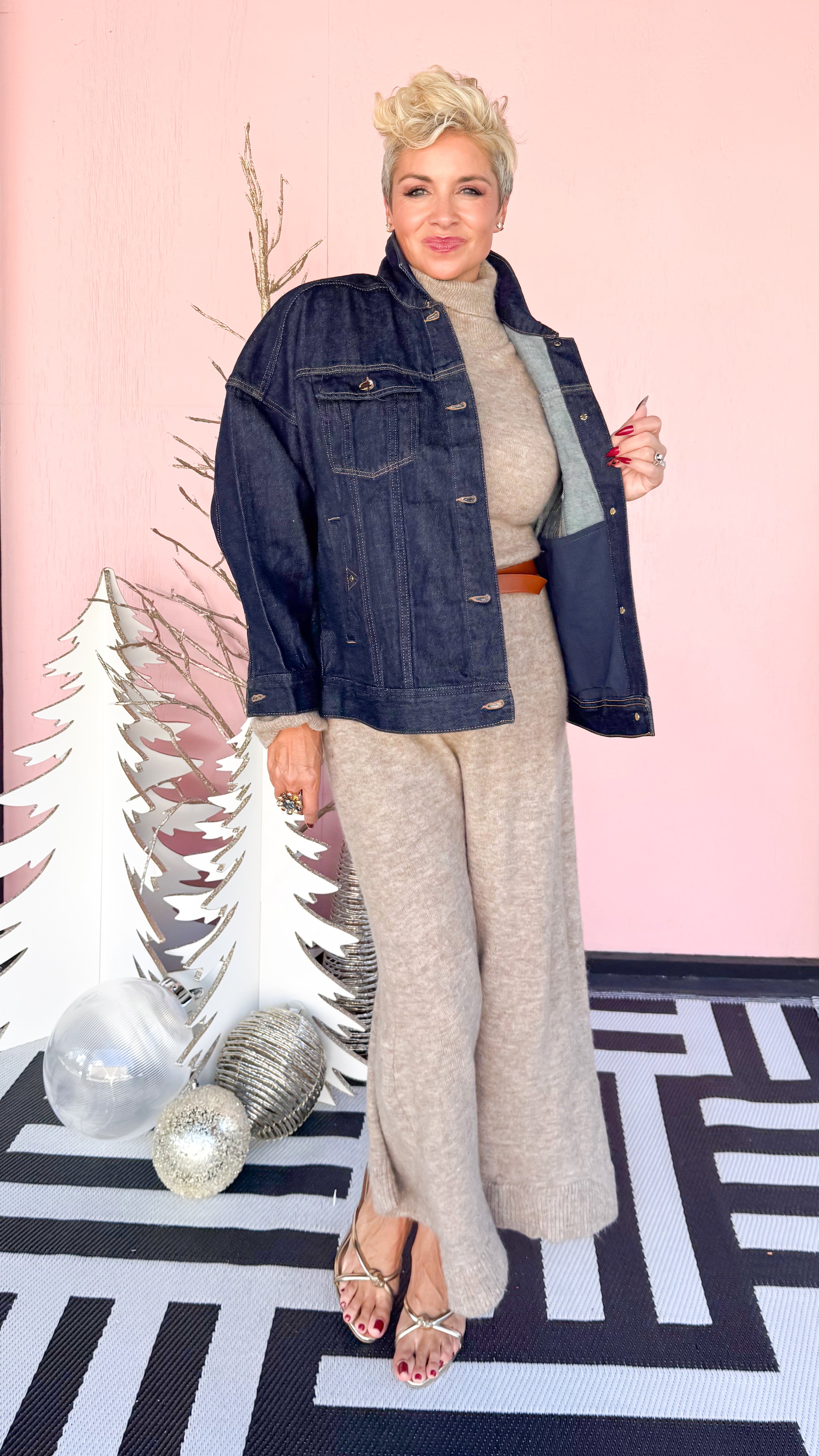 Drop Shoulder Jean Jacket/Indigo