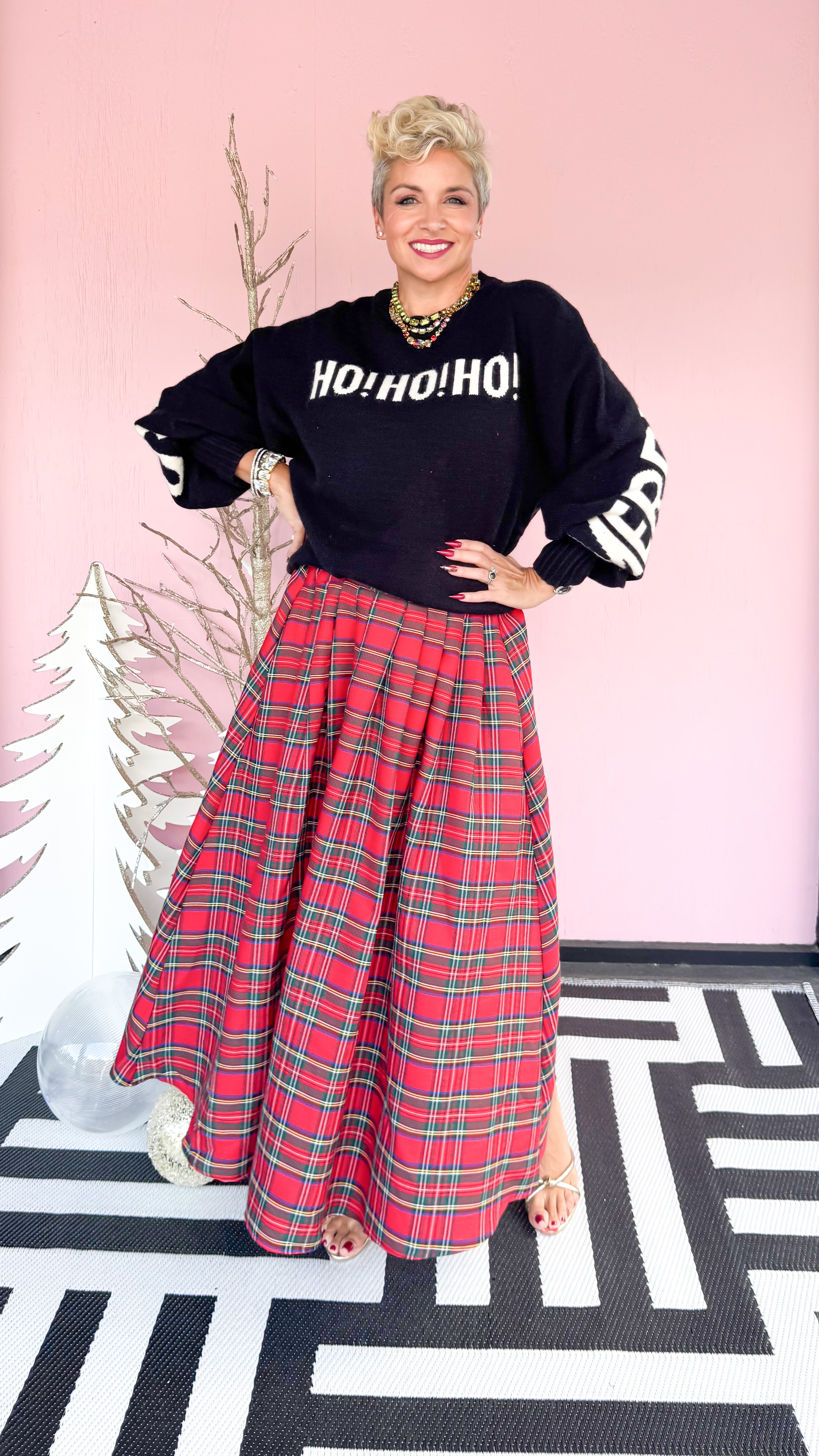 Christmas Sweater with HO HO HO