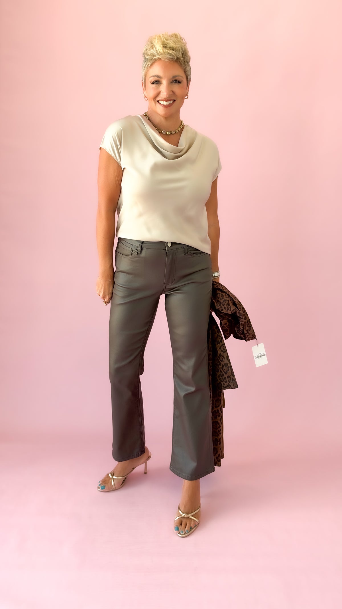 Jeanne Cropped Jeans/Cappuccino