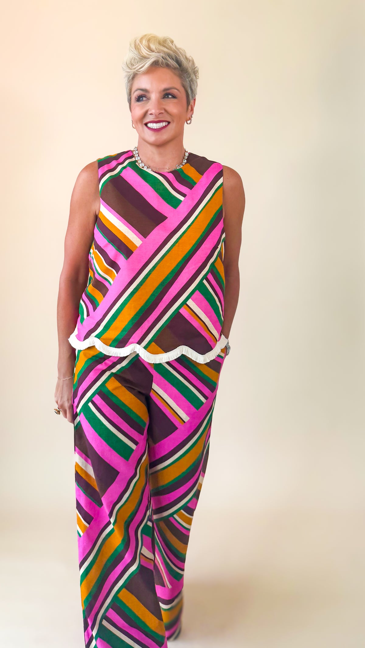 Amara Contrast Top/Multi