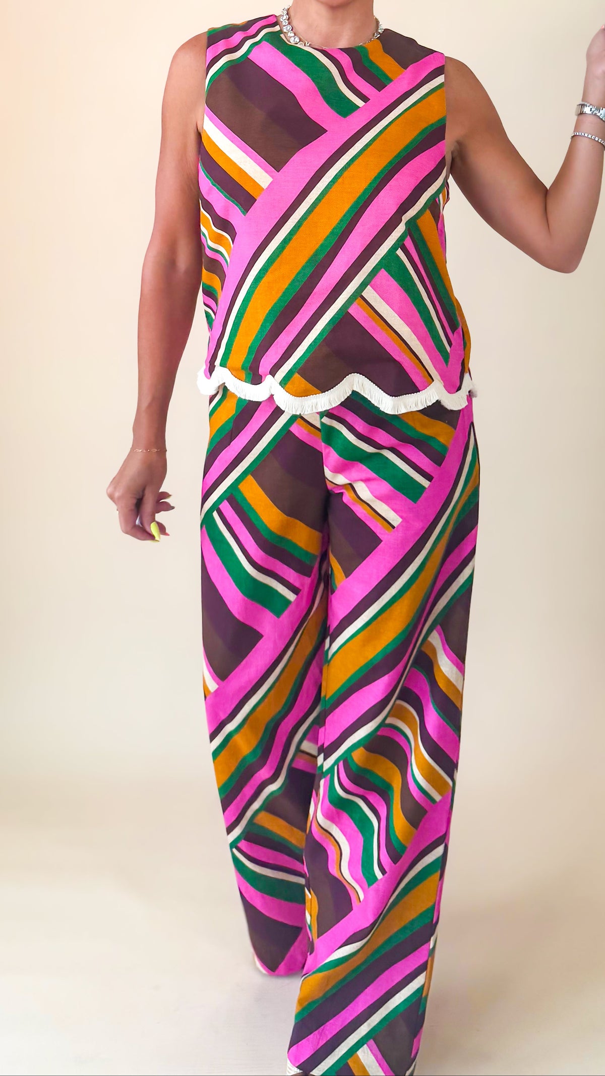 Amara Contrast Top/Multi