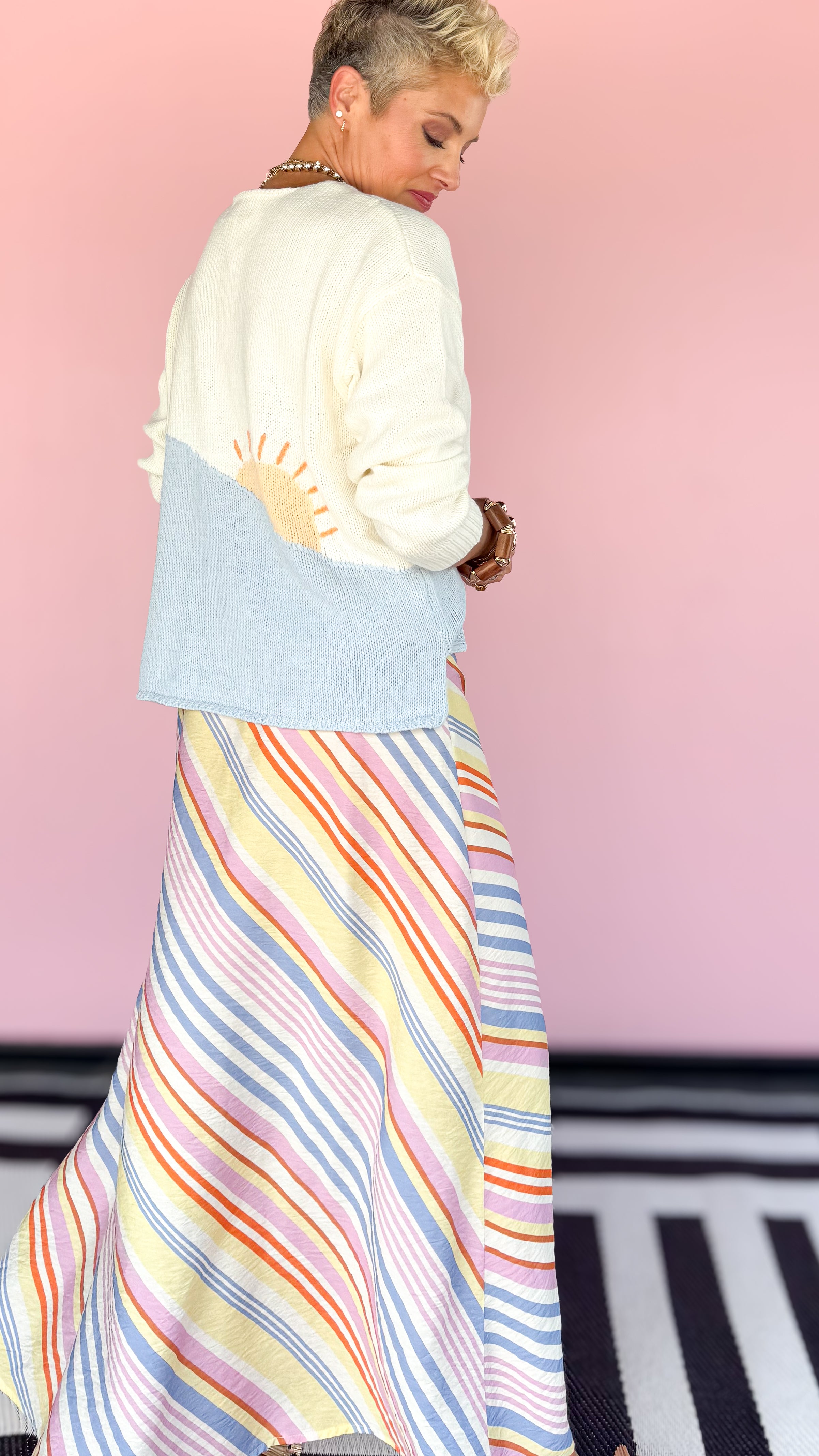 Sunrise Sweater/White