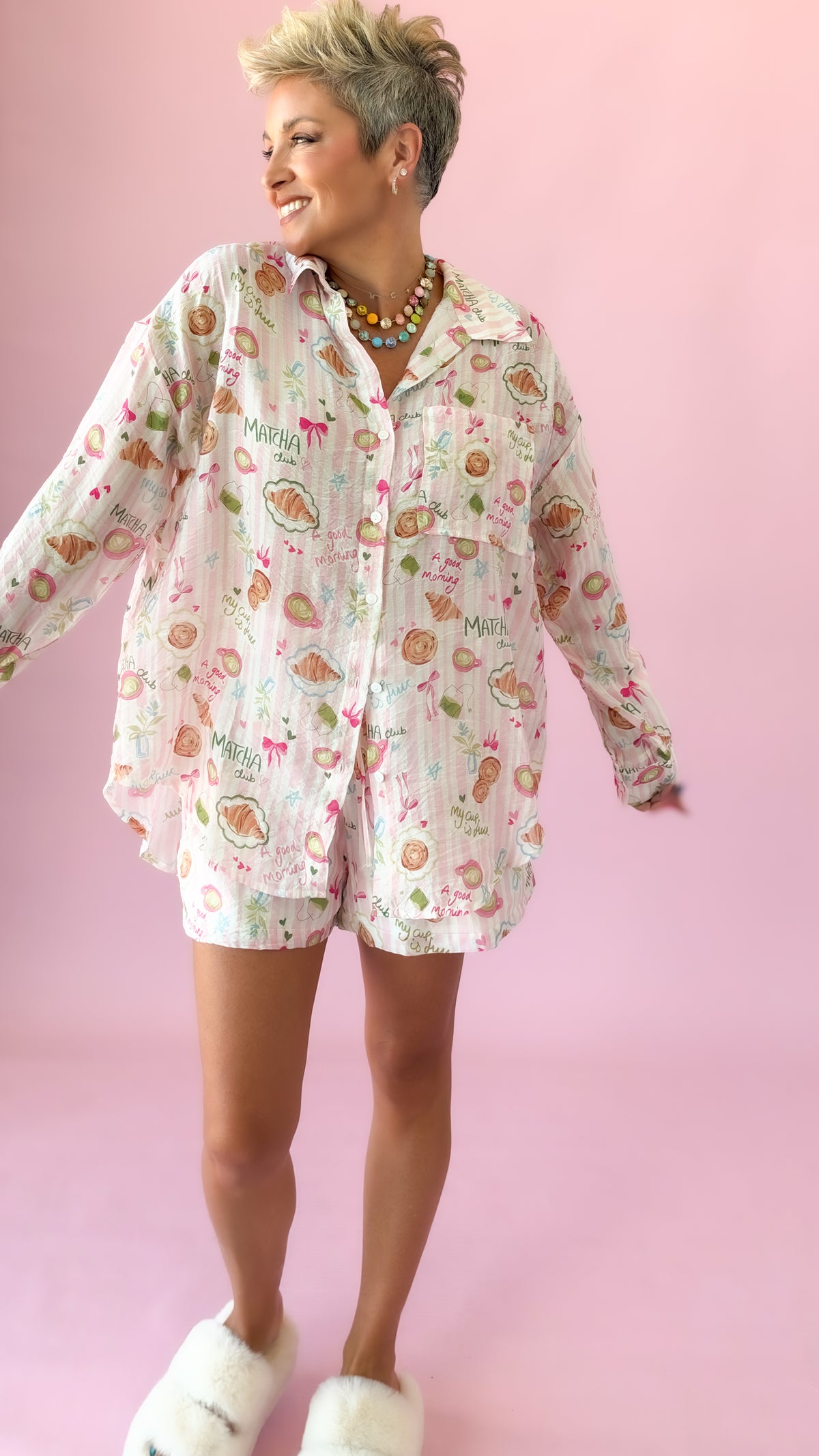 Pink Matcha PJ Set