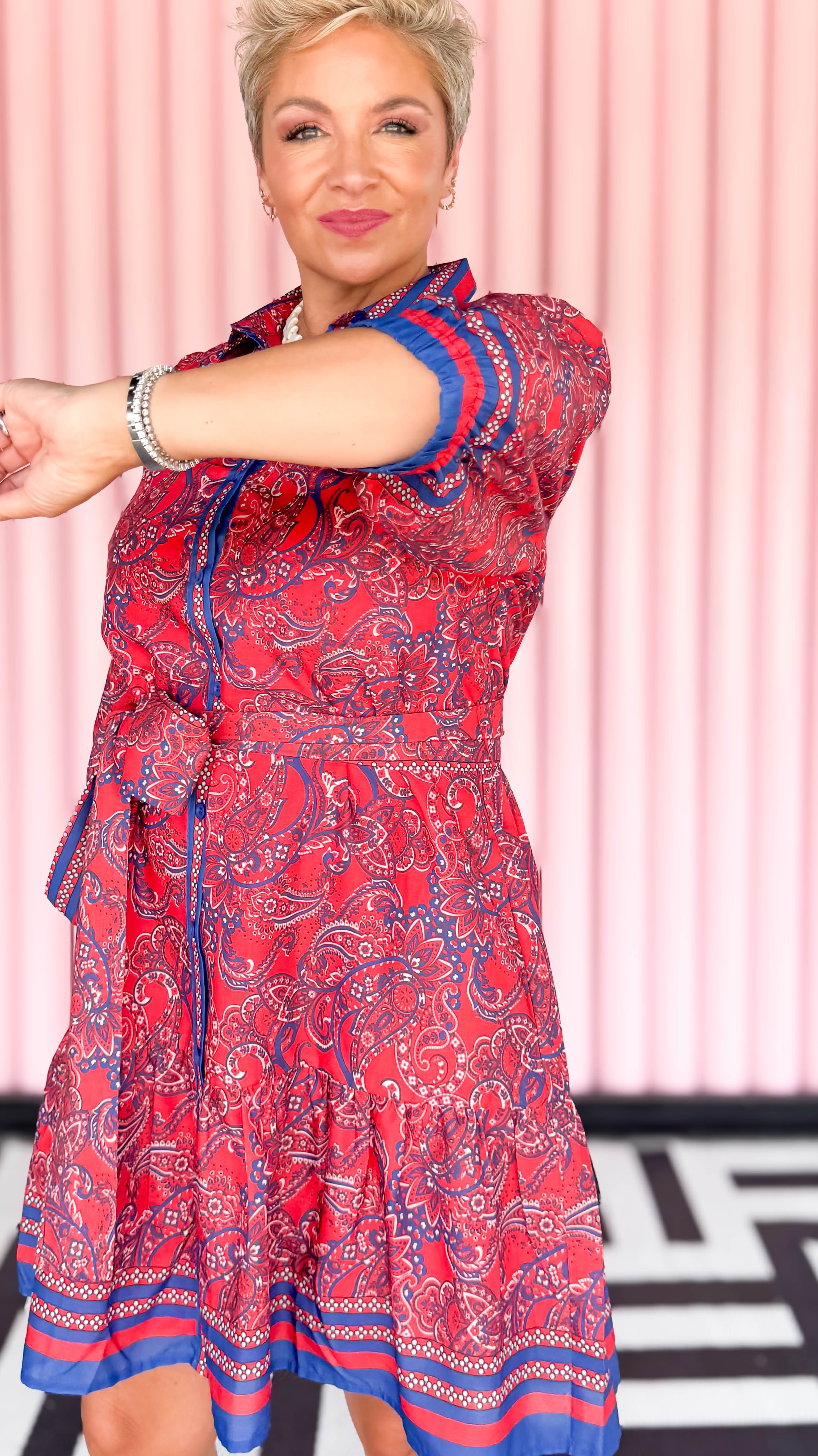Paisley Mini Dress