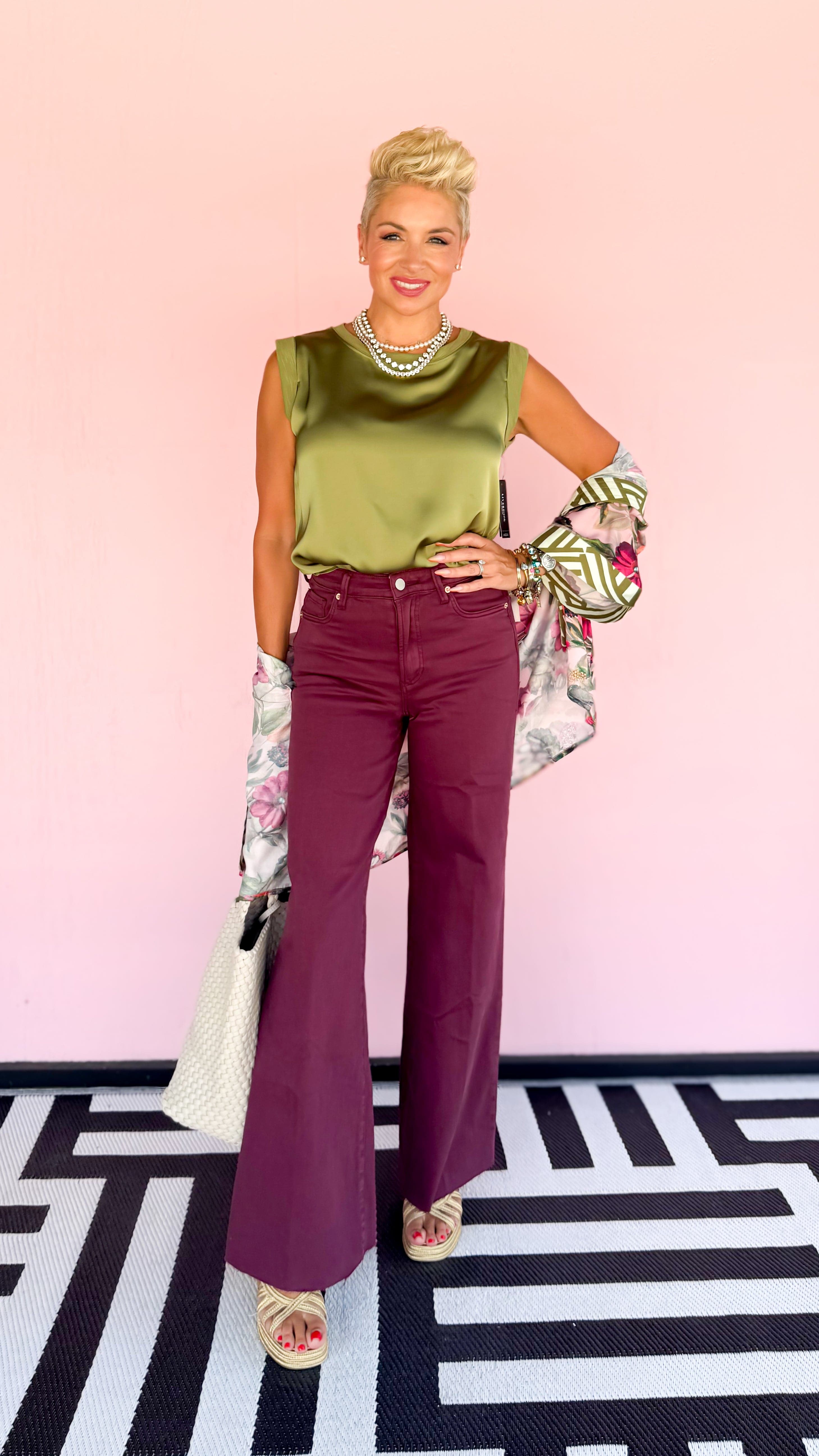 Fiona High Rise Jean / Fig - The BLVD