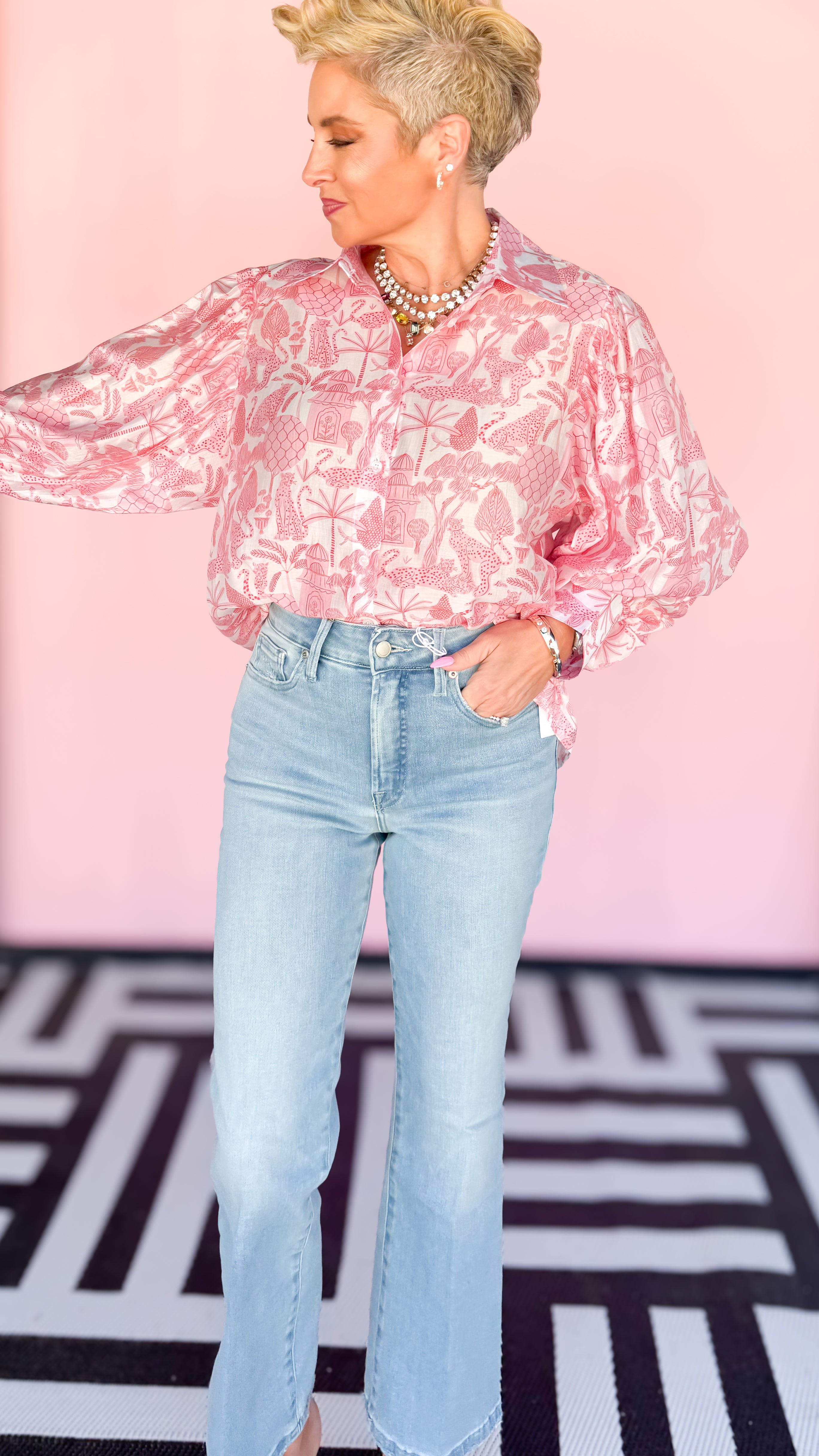 BELLISSIMA BLOUSE/PINK TOILE - The BLVD