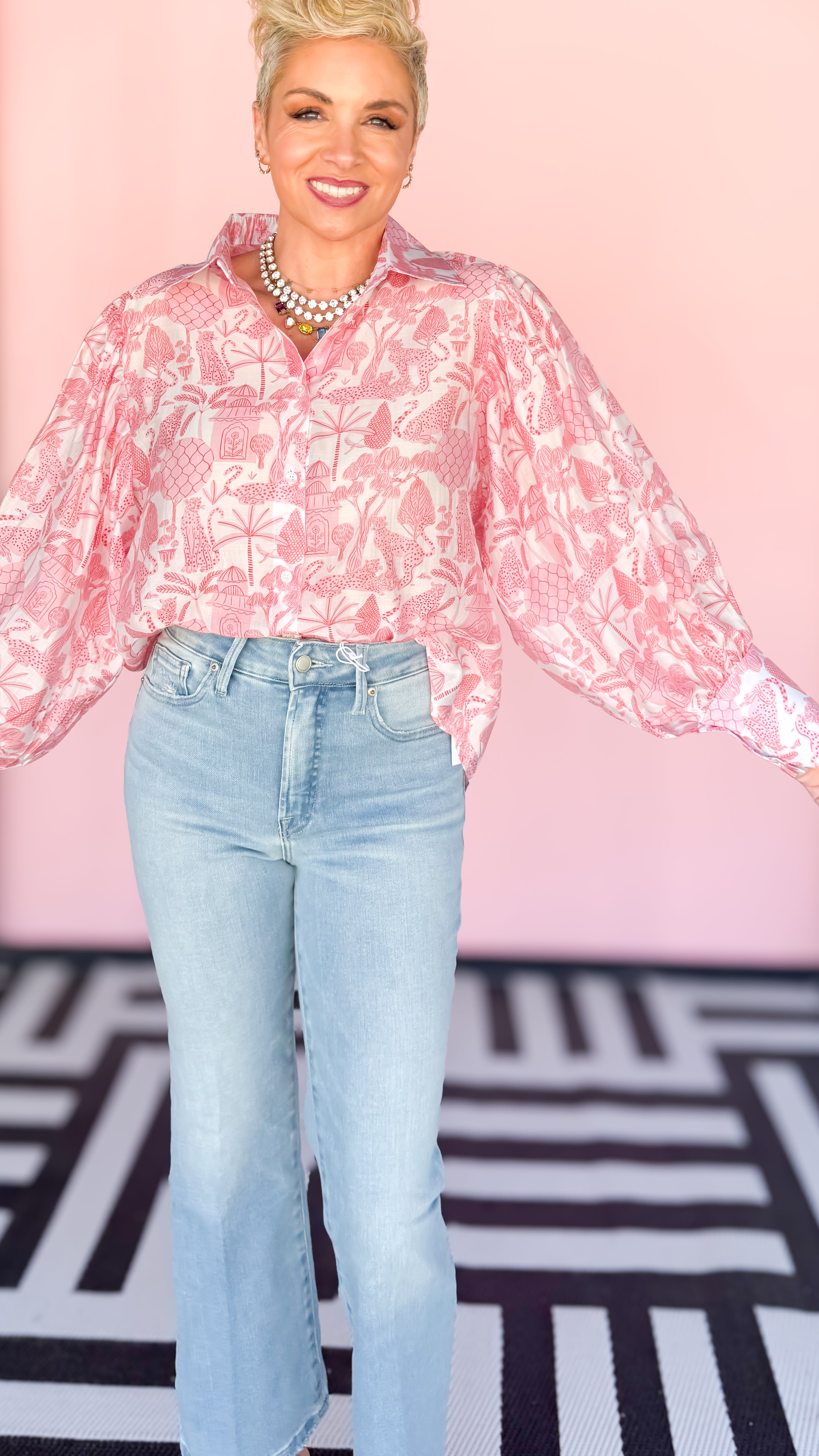 BELLISSIMA BLOUSE/PINK TOILE - The BLVD