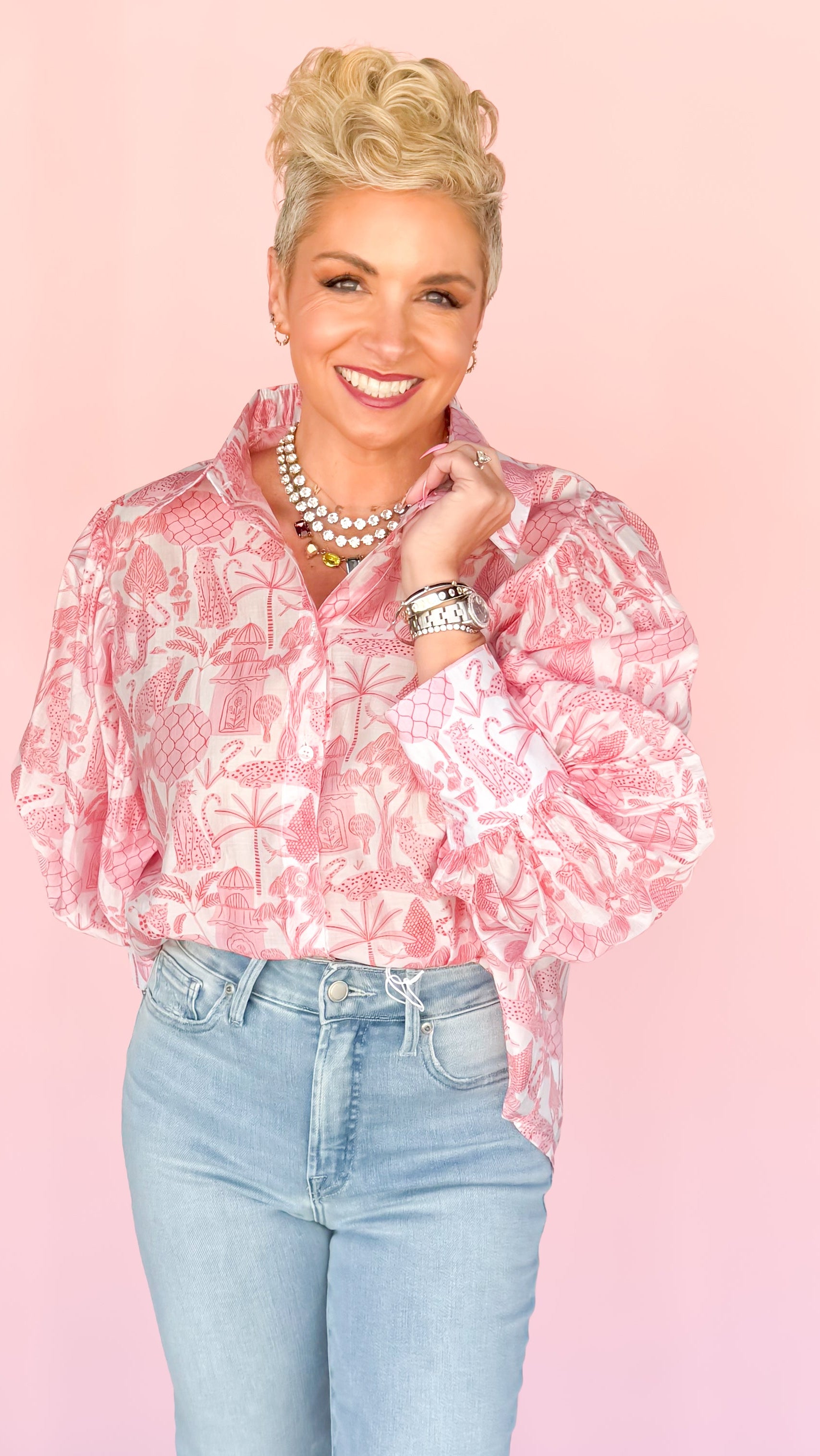 BELLISSIMA BLOUSE/PINK TOILE - The BLVD