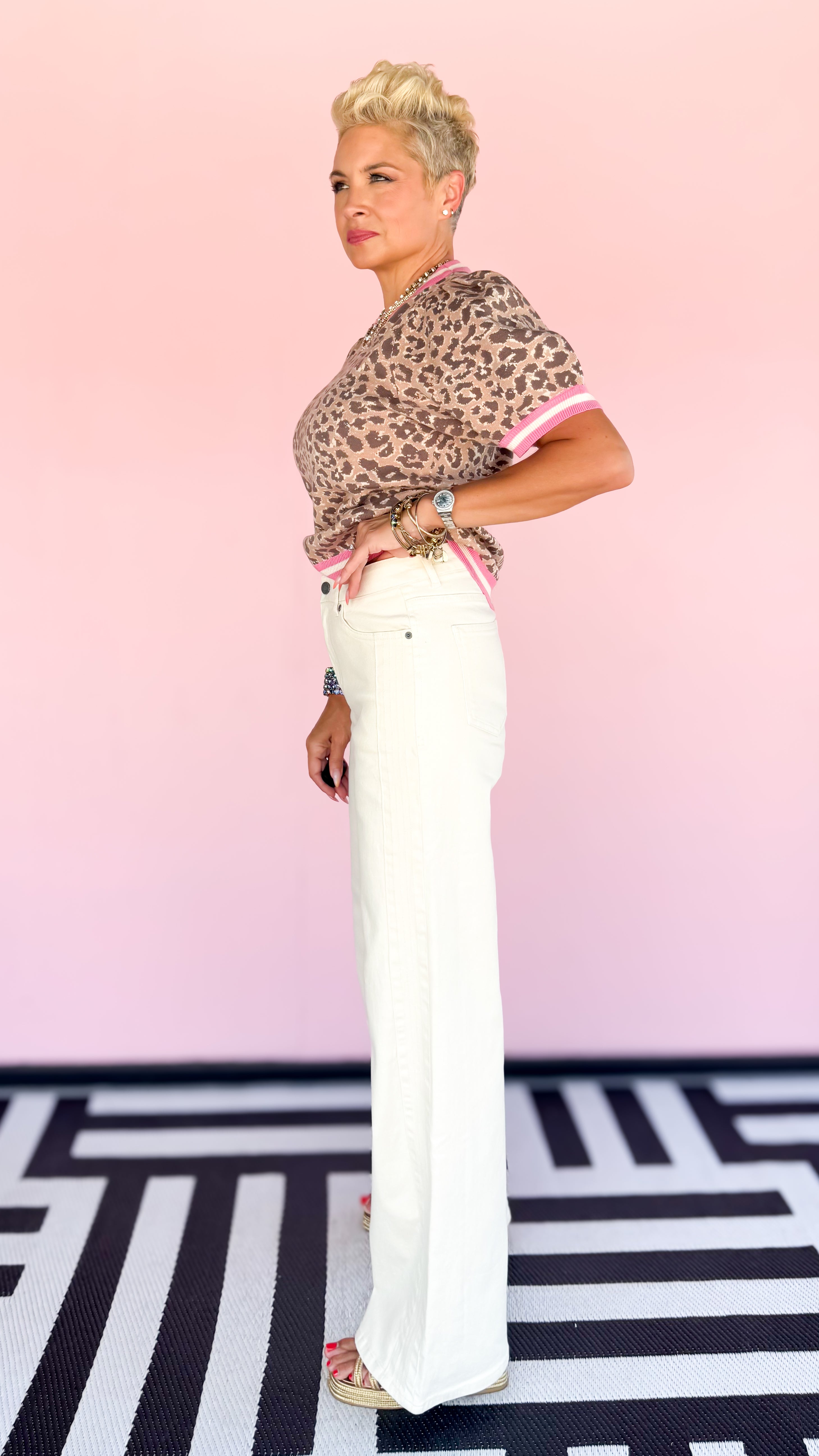 Denver Wide Leg Jean/Cream