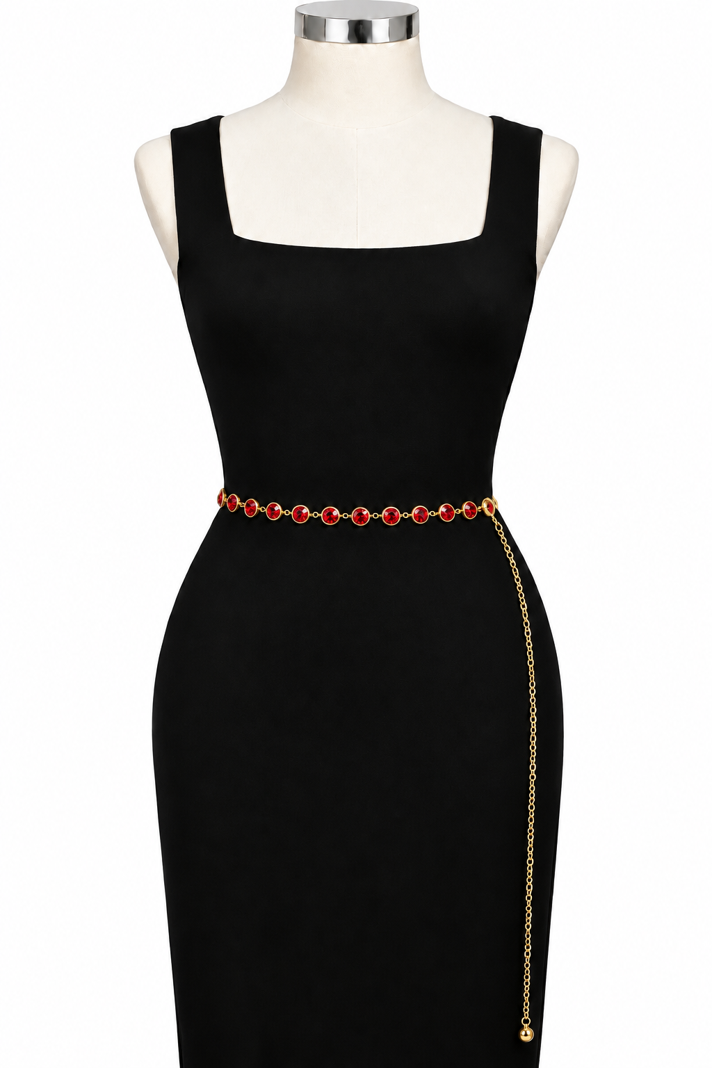 Jeweled Disc Chain Belt