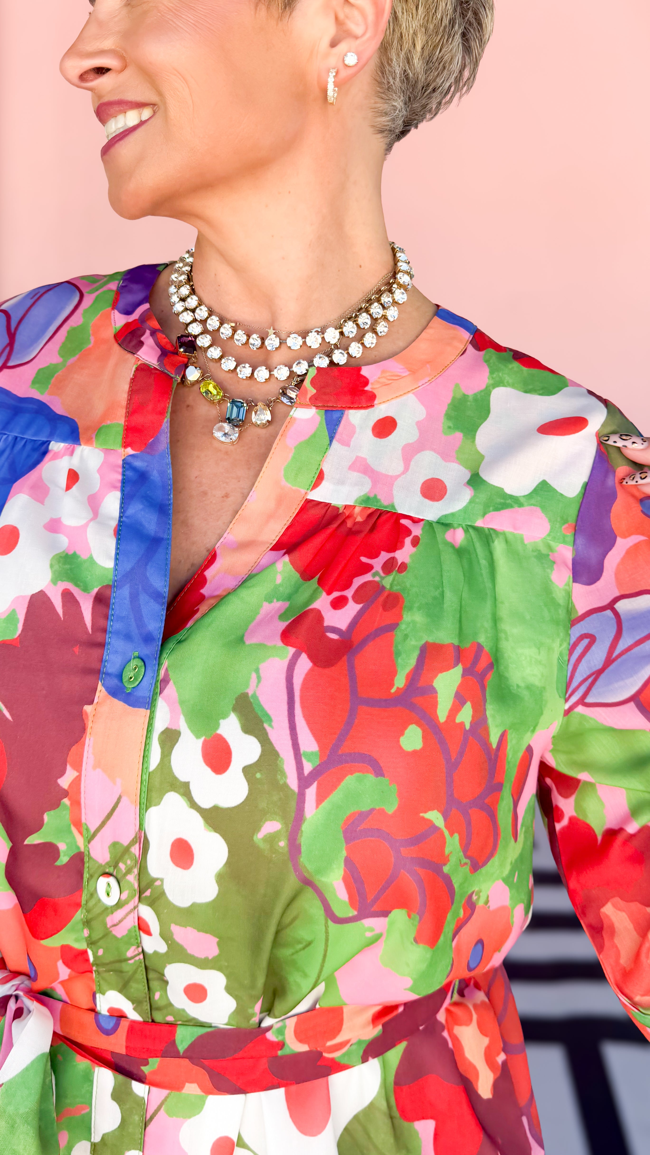 Sabrina 3/4 Sleeve Floral Dress - The BLVD