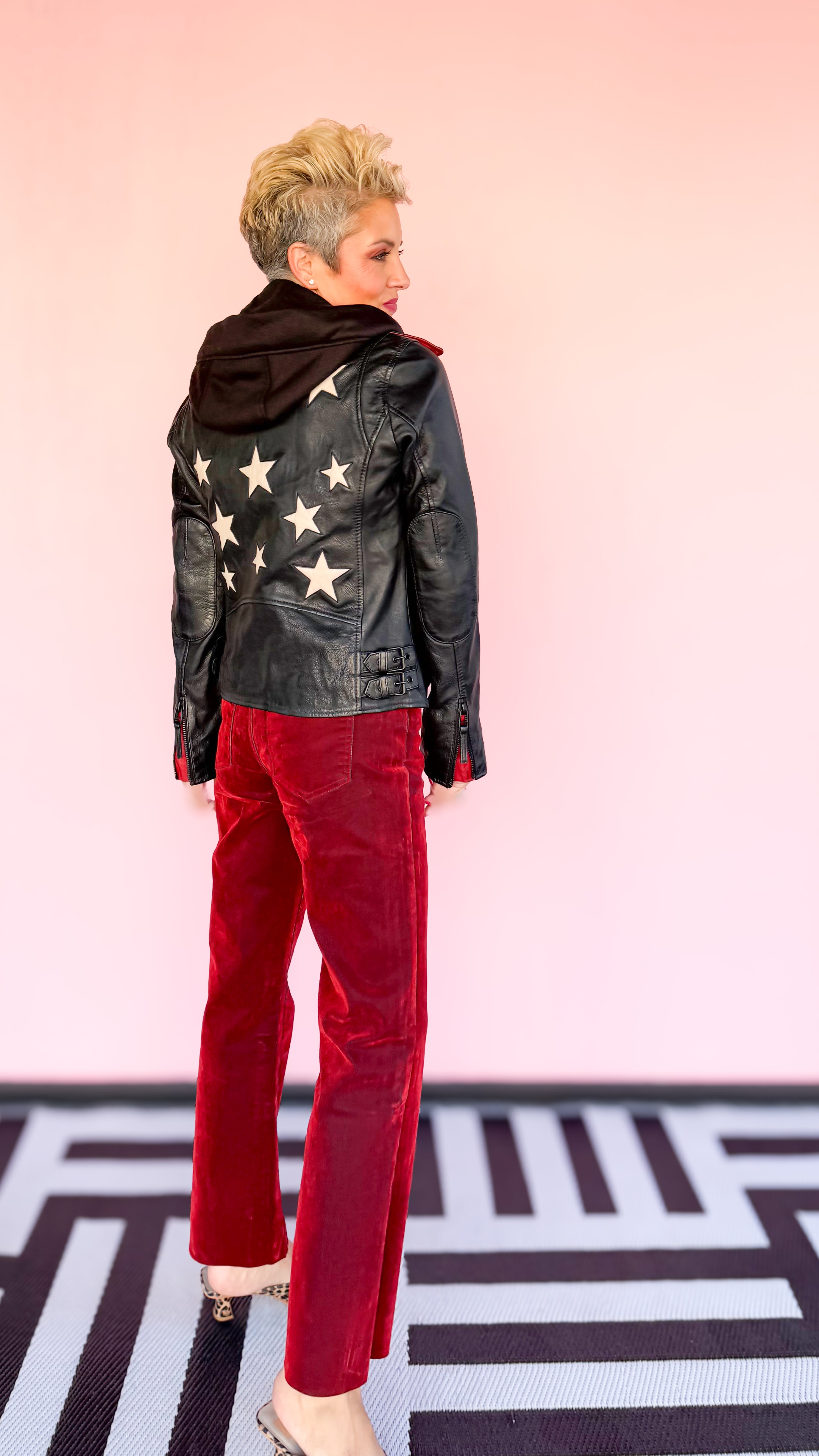 Kelsey High Rise Red Jean