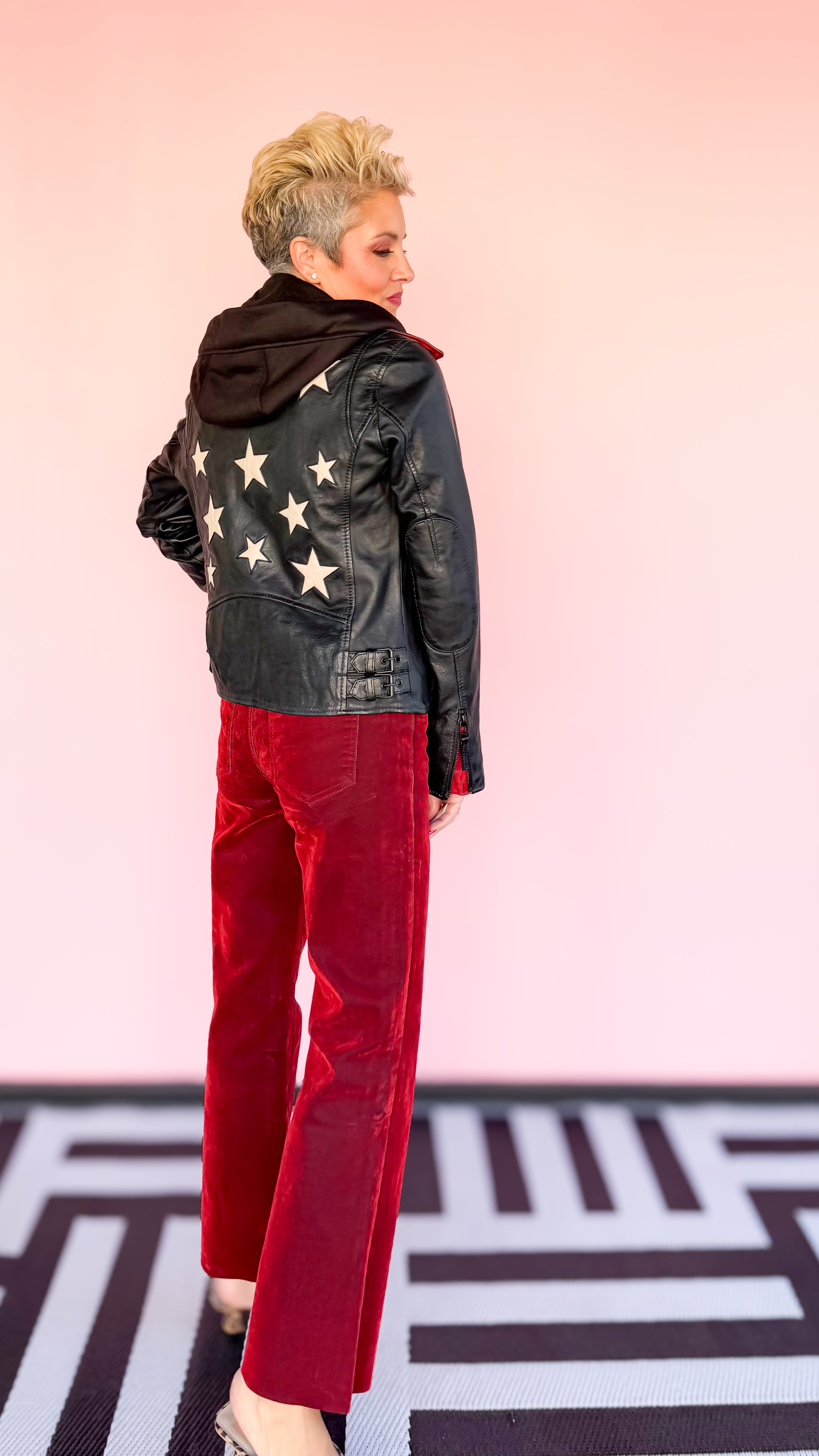 Kelsey High Rise Red Jean