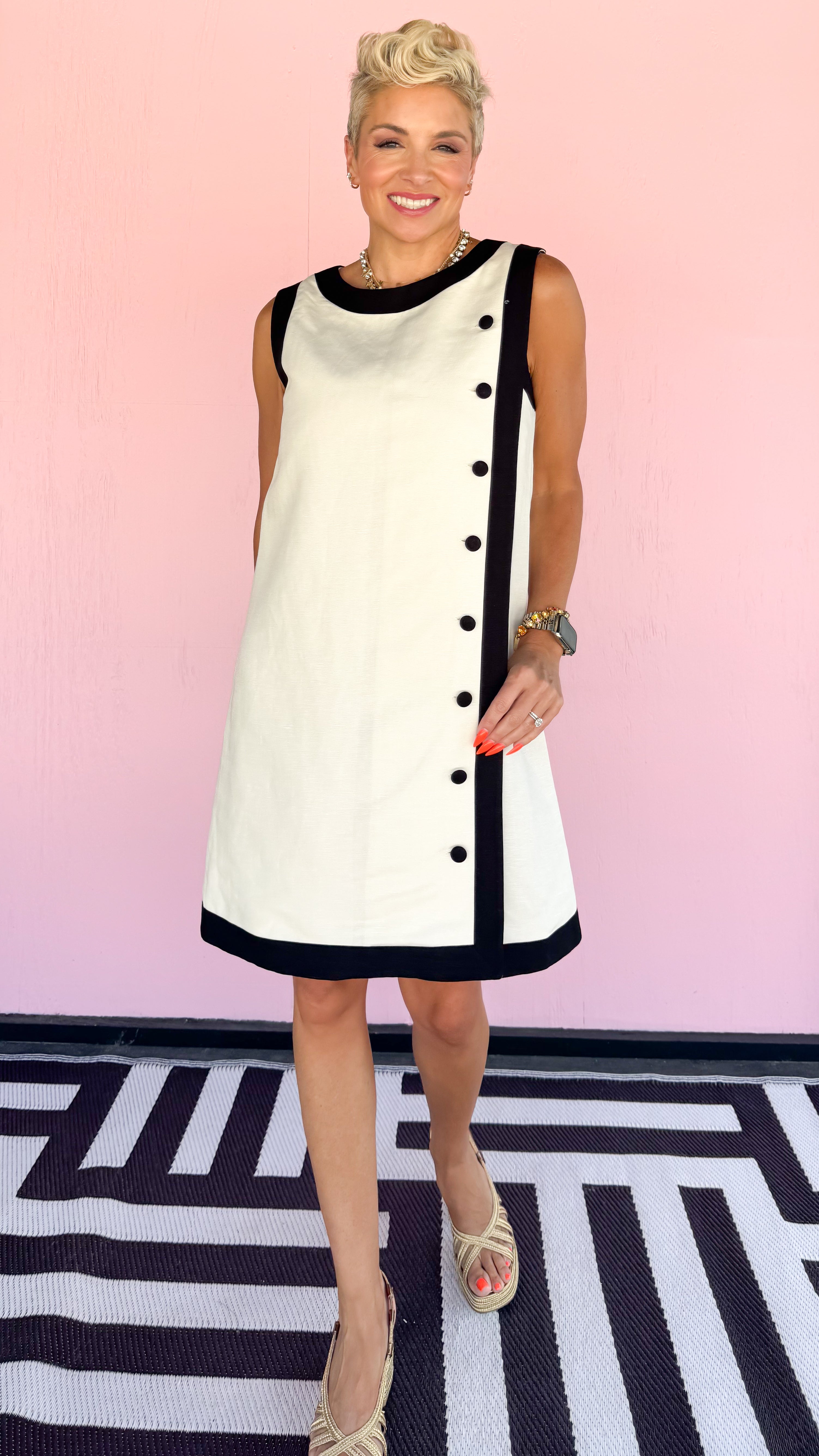 Tory Black & Cream Tunic