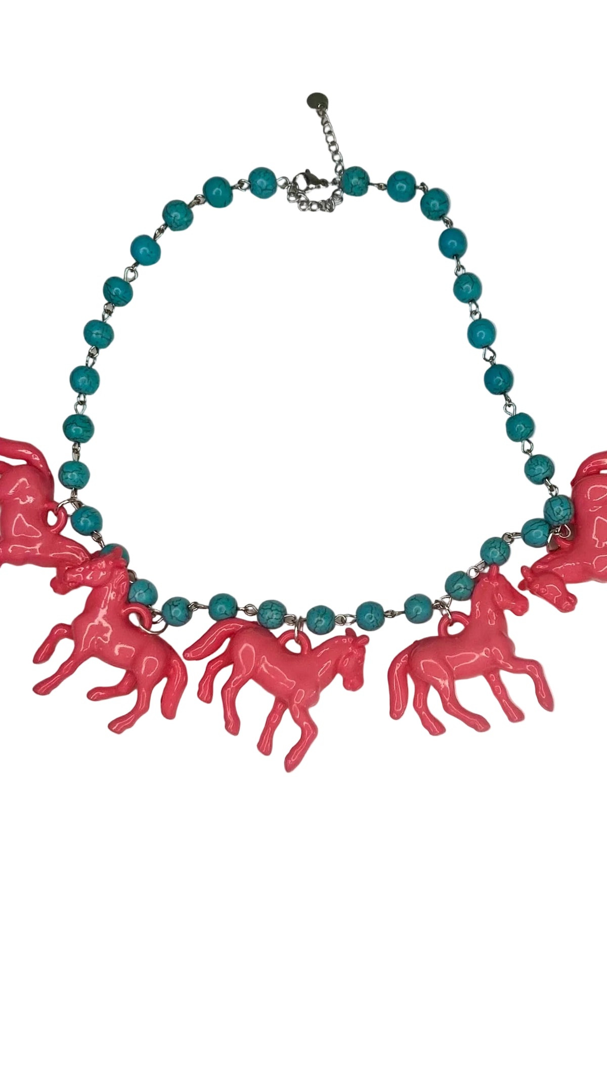 Small Bead Horse Necklace