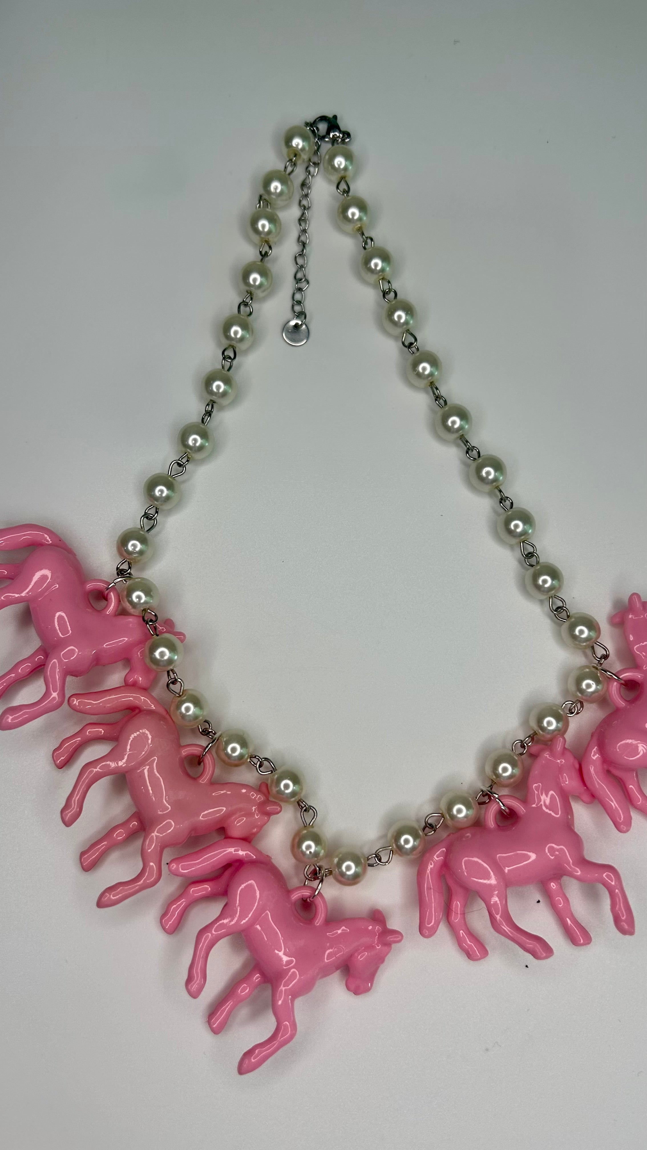 Small Bead Horse Necklace
