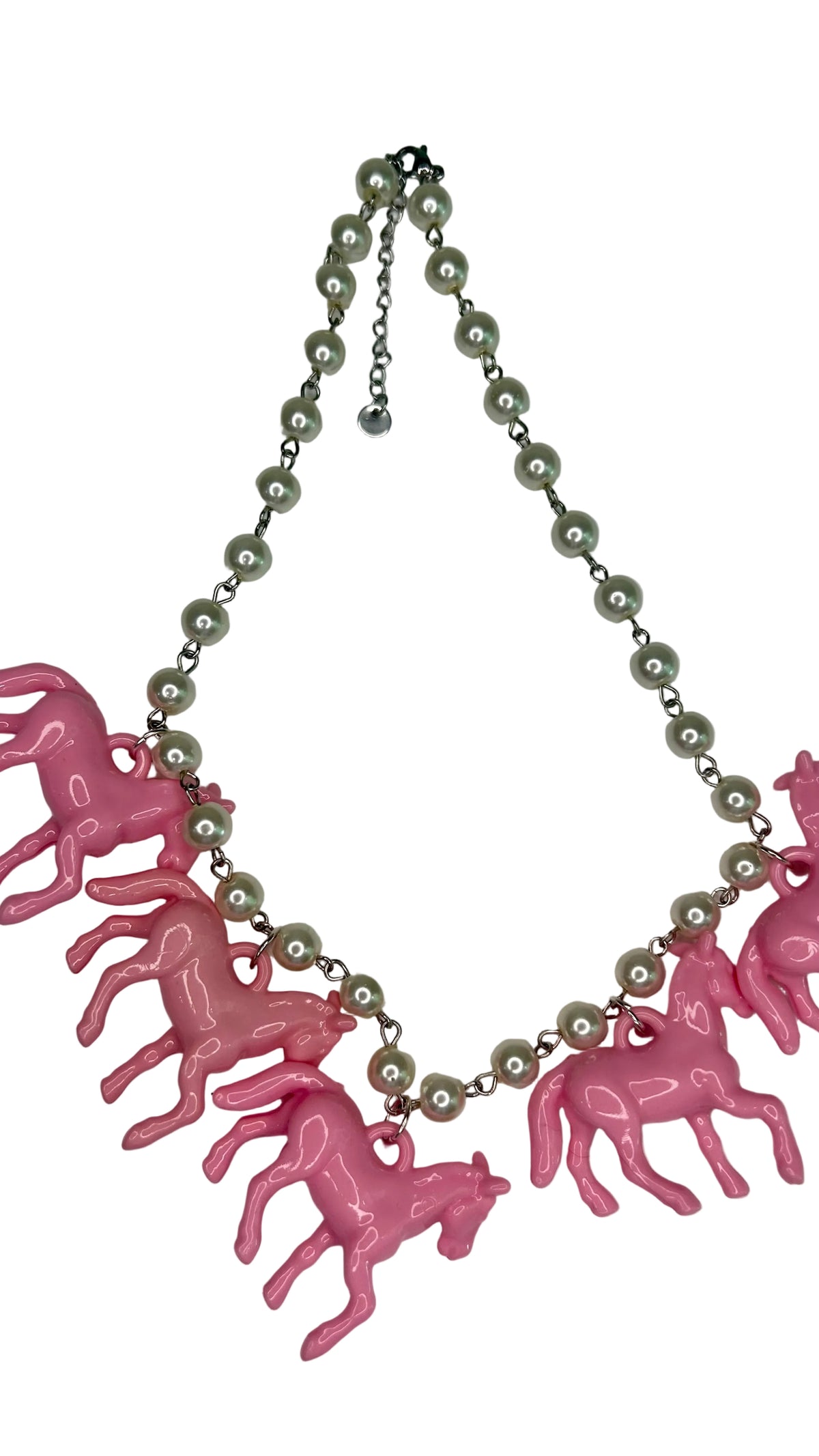 Small Bead Horse Necklace