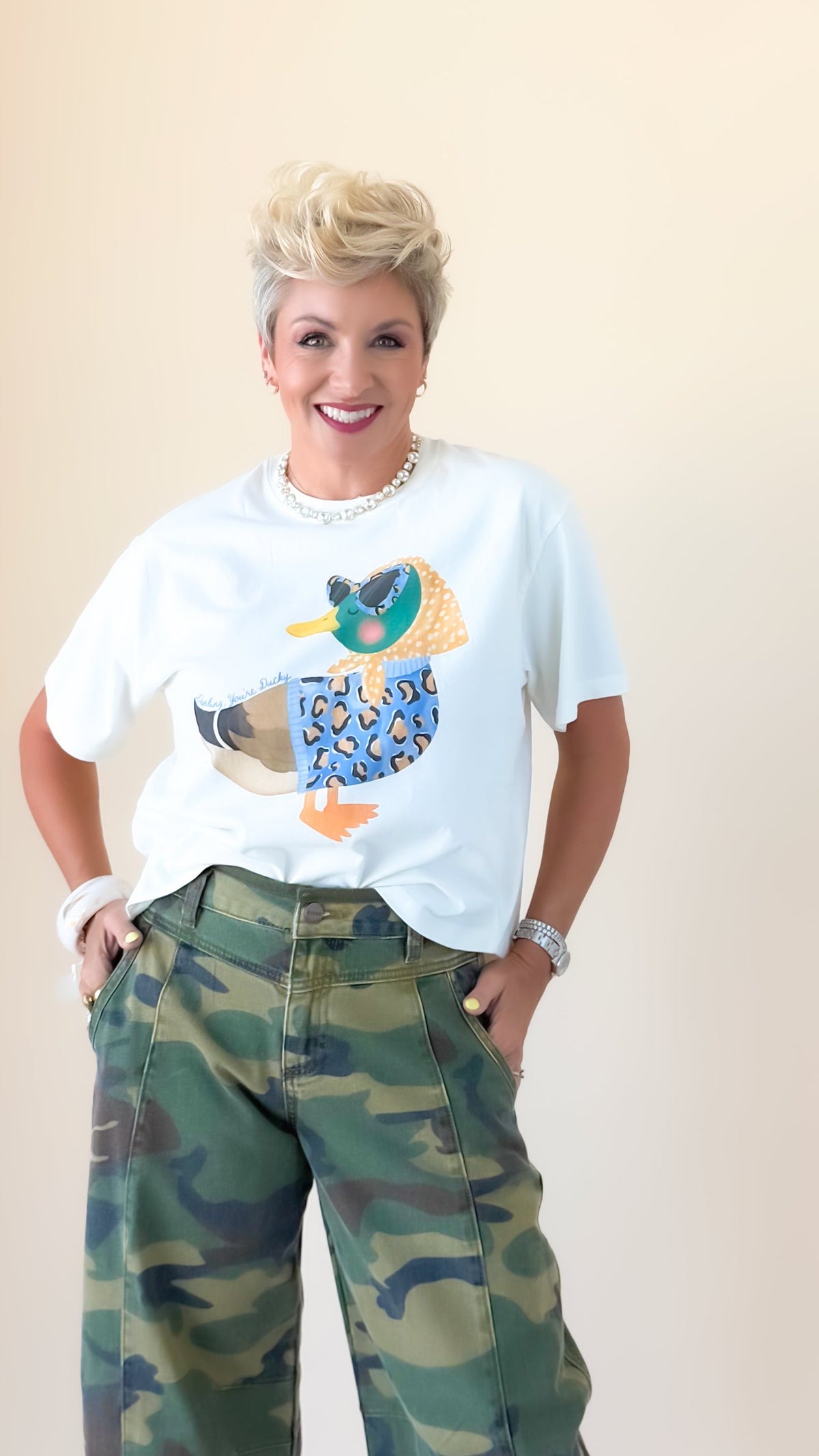 Darling, You're Ducky Crop Tee