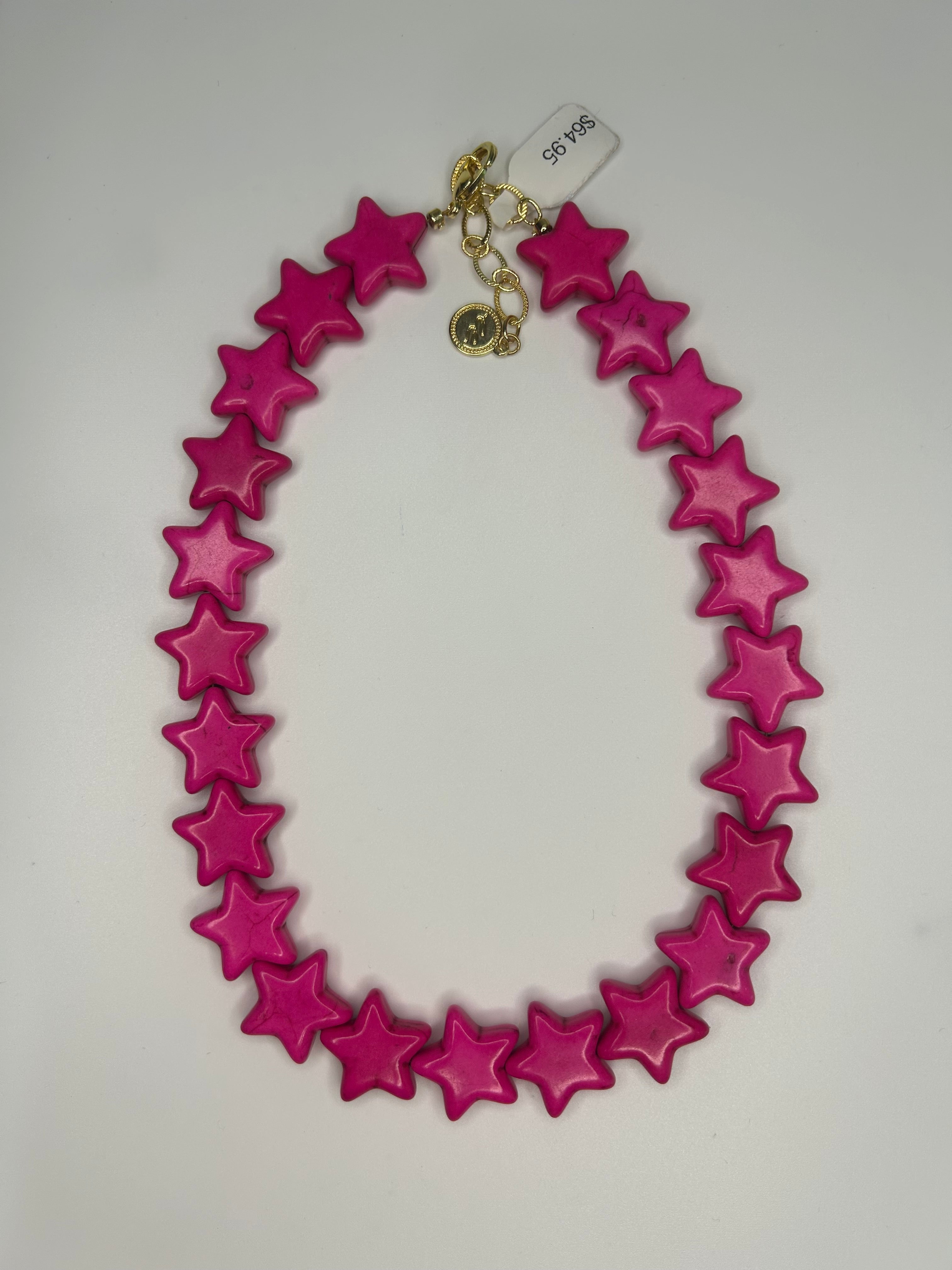 Star 19mm Stone Necklace 16"