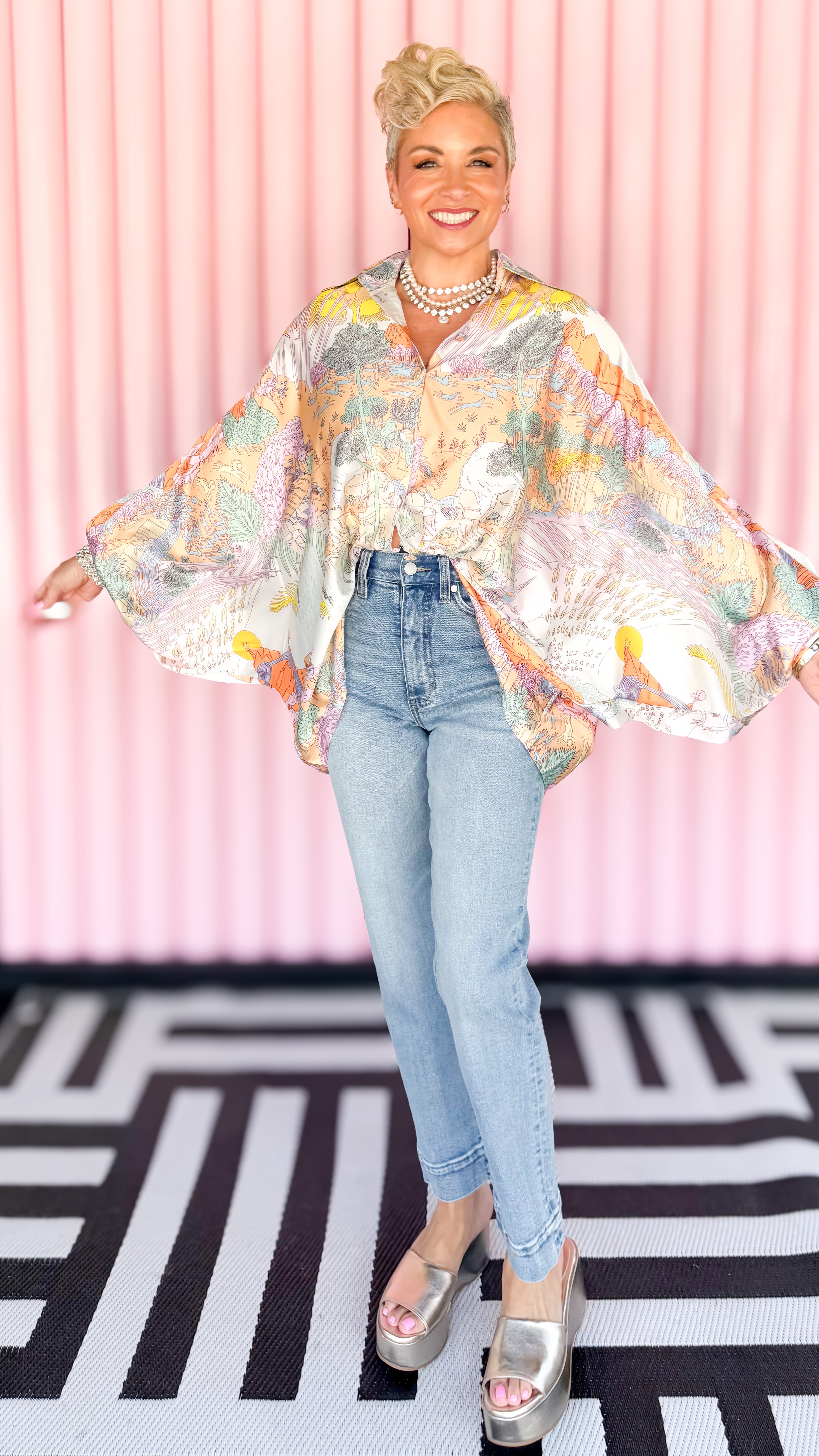 Caroline Dolman Sleeve Top/Lavender