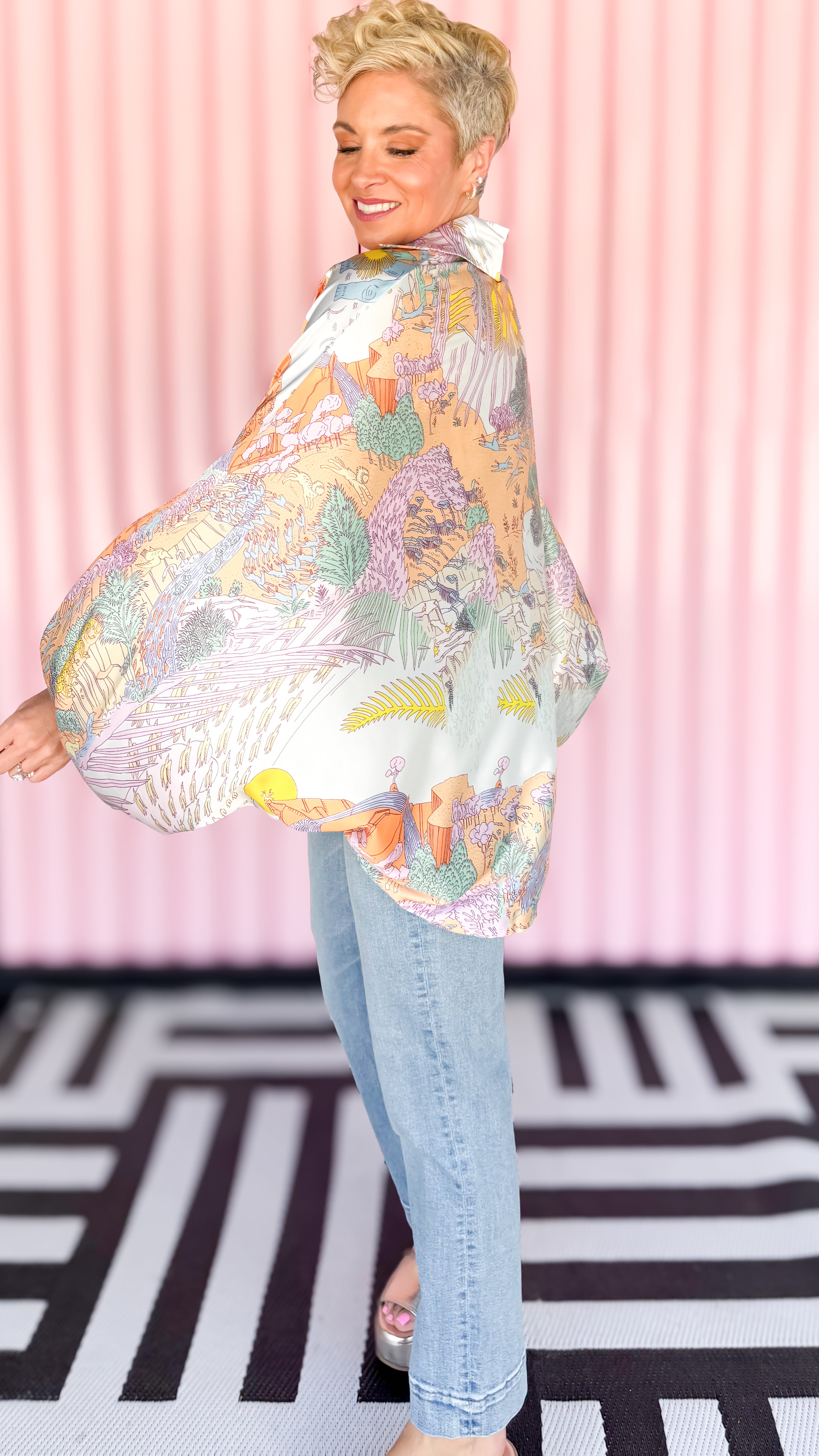 Caroline Dolman Sleeve Top/Lavender