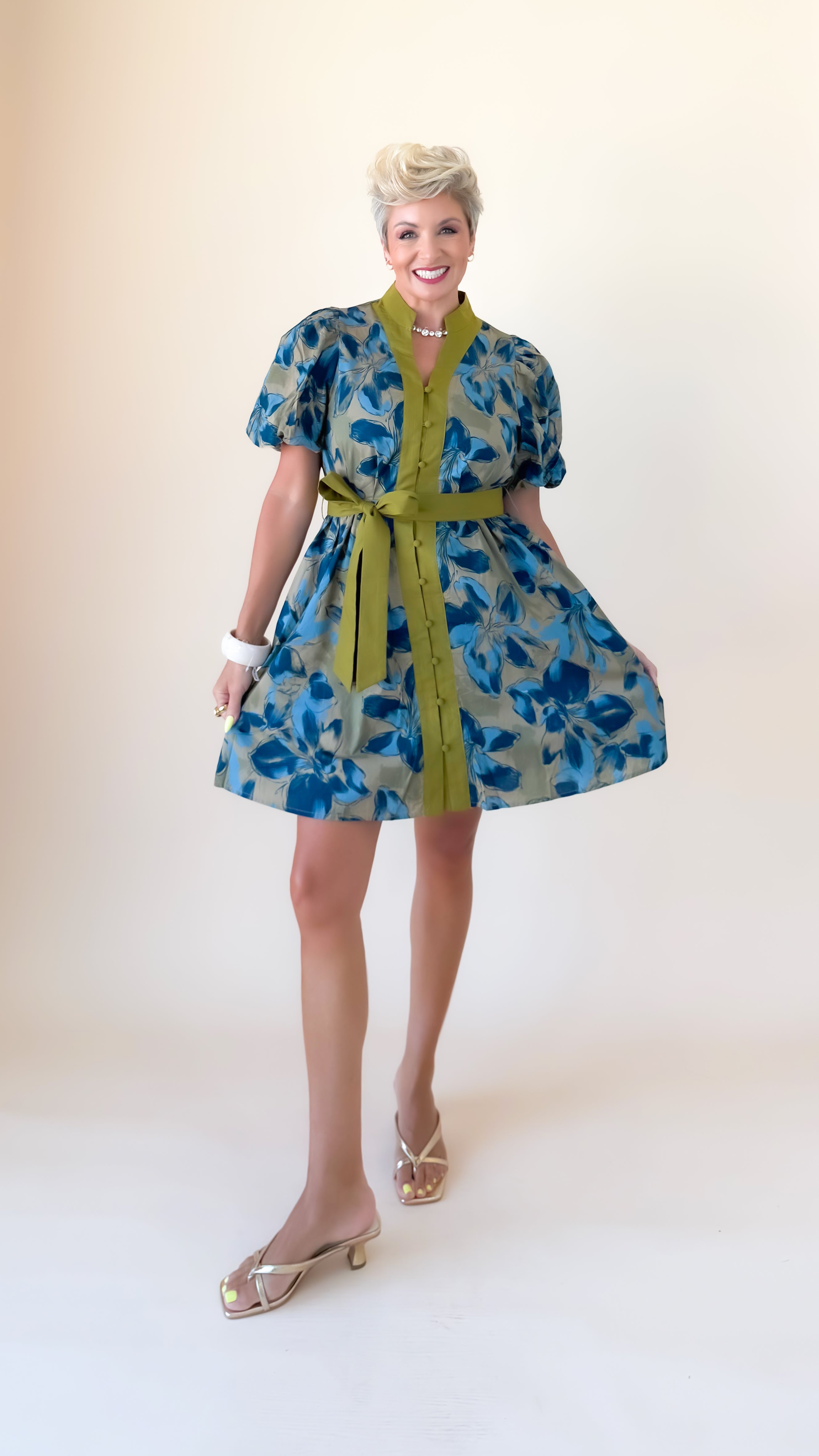 Ovette Mini Dress/Olive