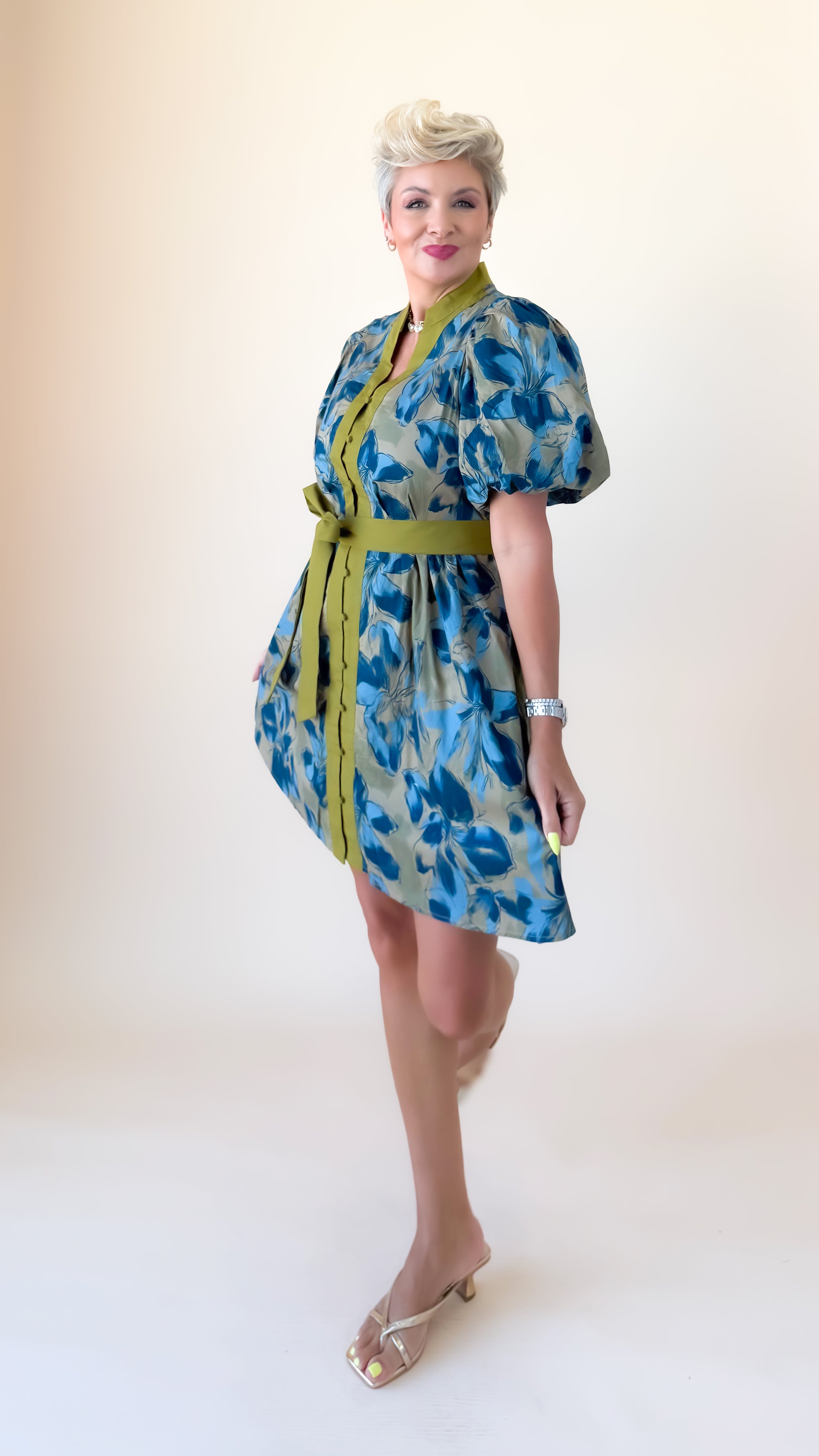 Ovette Mini Dress/Olive
