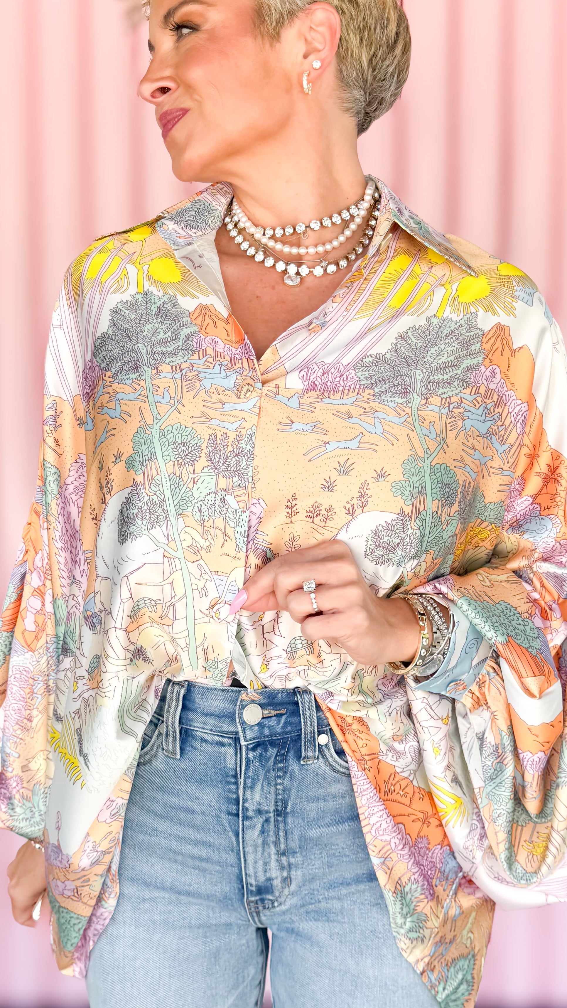 Caroline Dolman Sleeve Top/Lavender