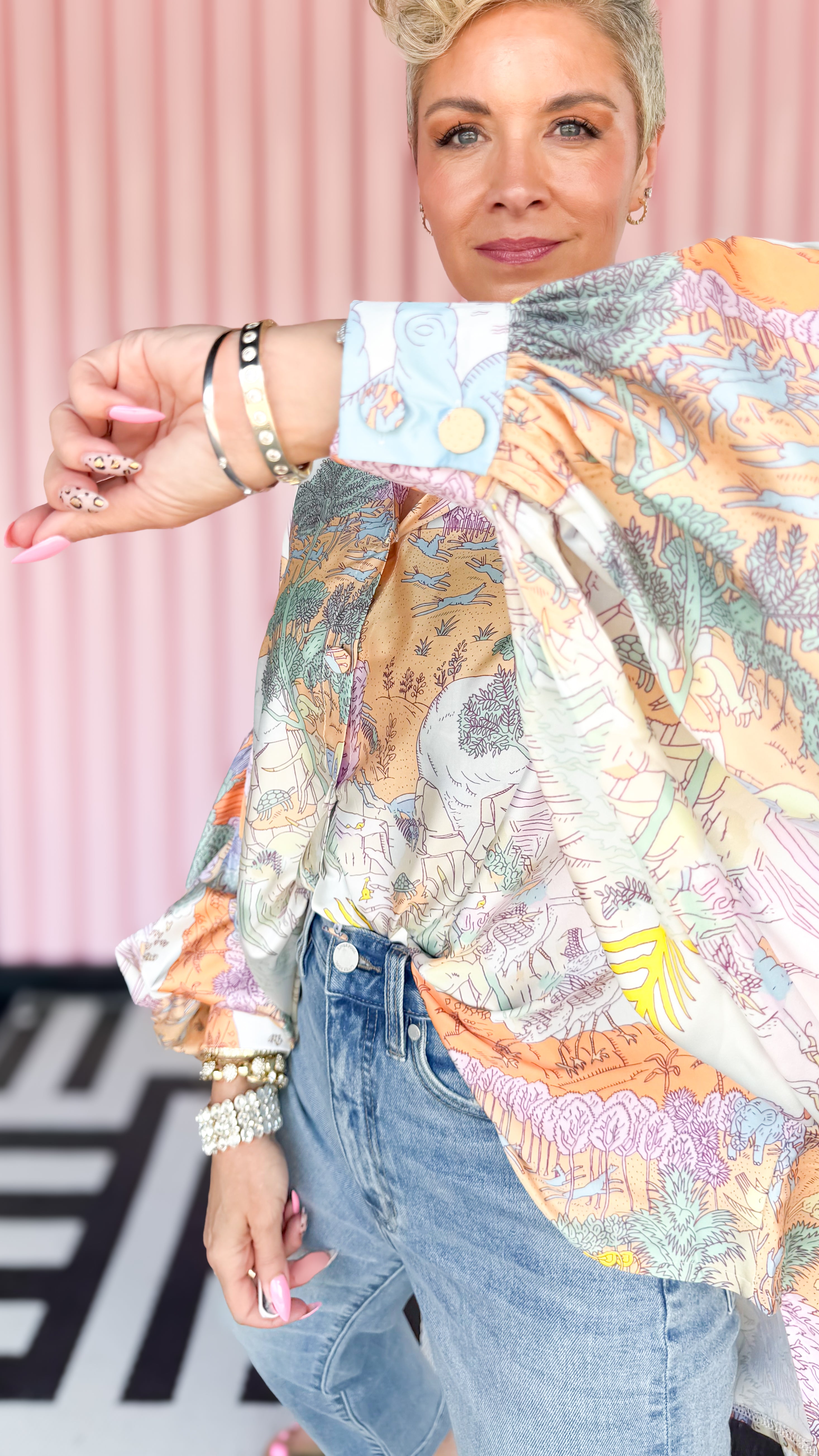 Caroline Dolman Sleeve Top/Lavender