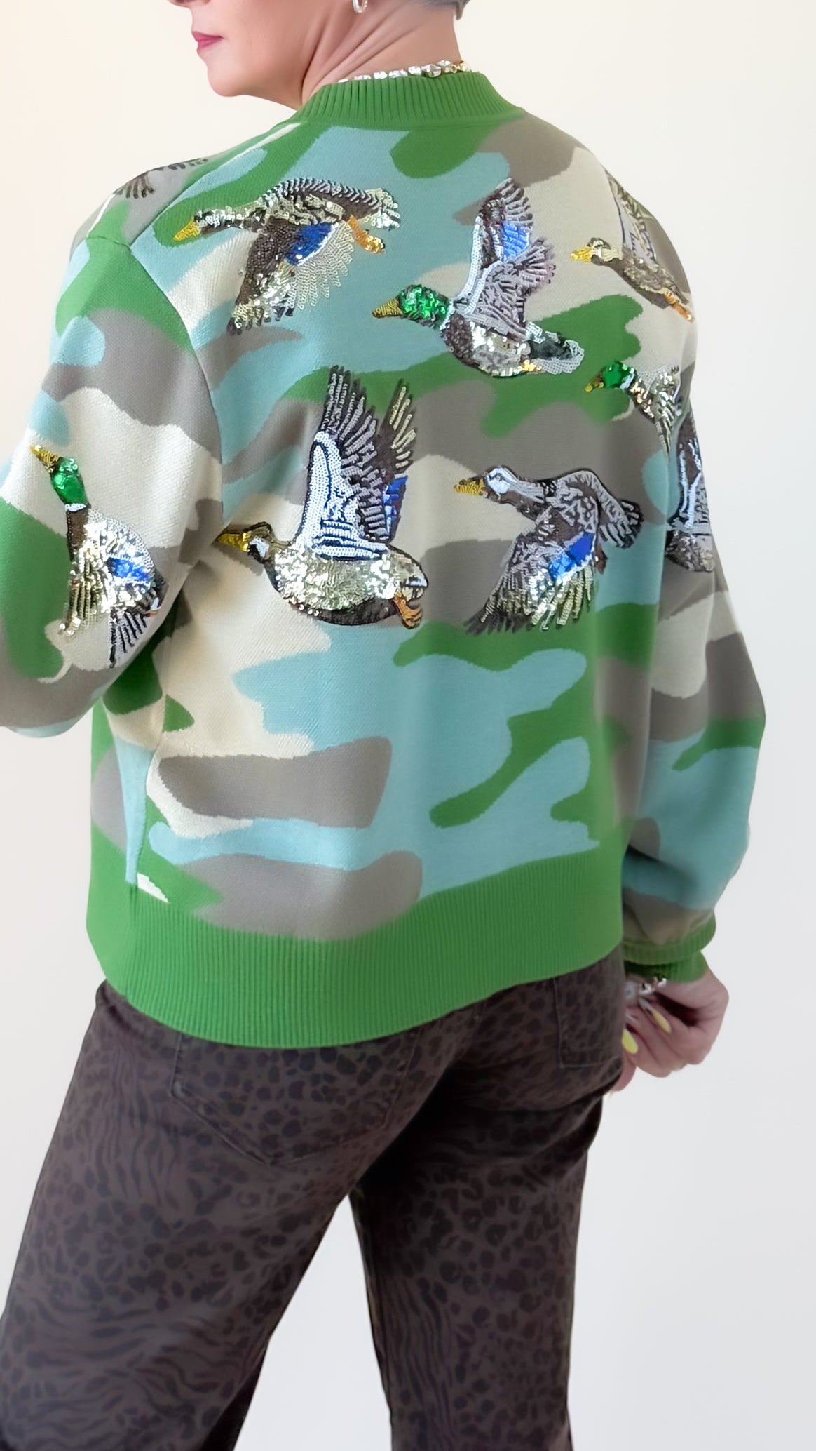 Flying Ducks Cardigan/Camo