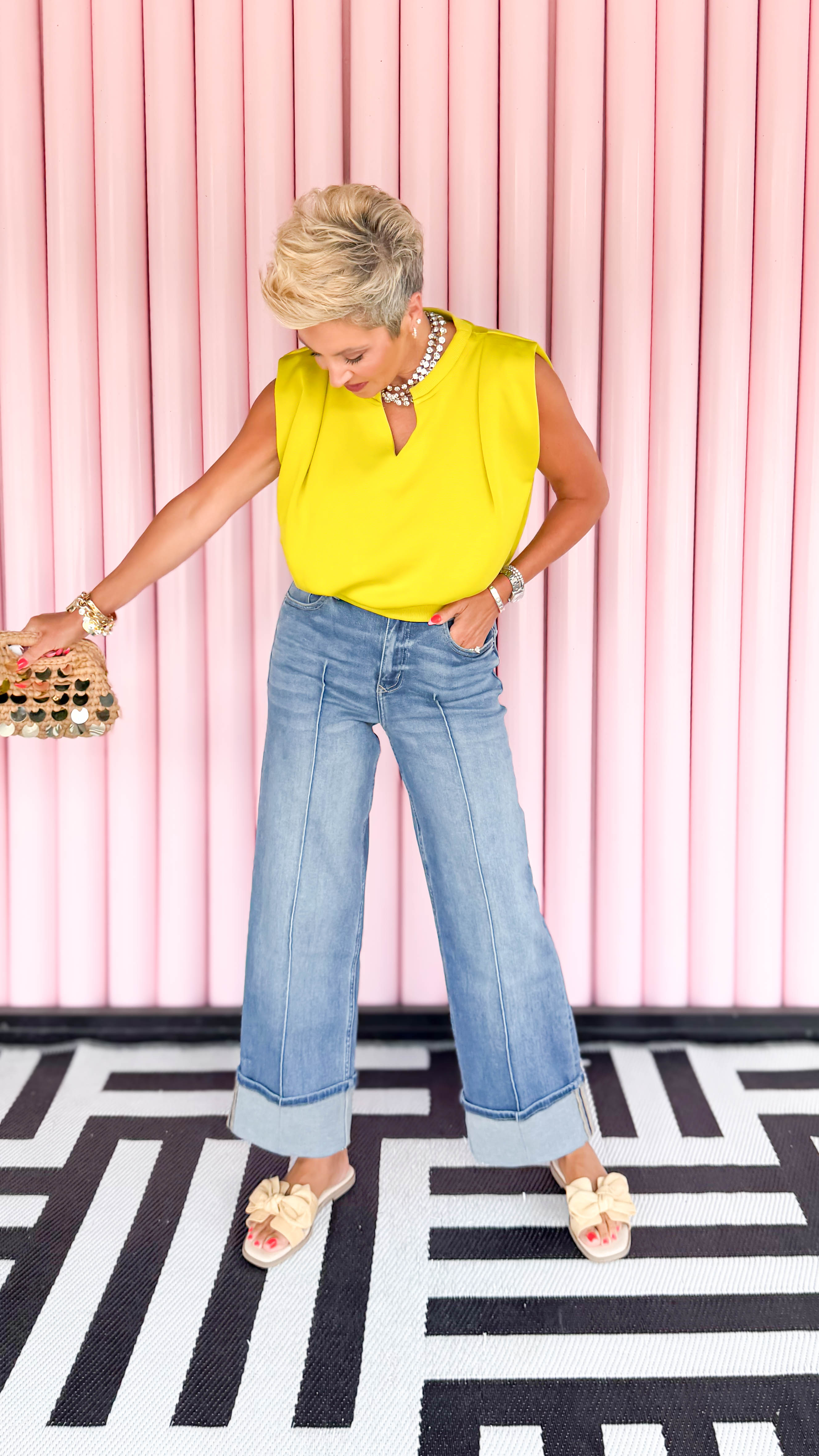 Holly High Rise Cuffed Jean