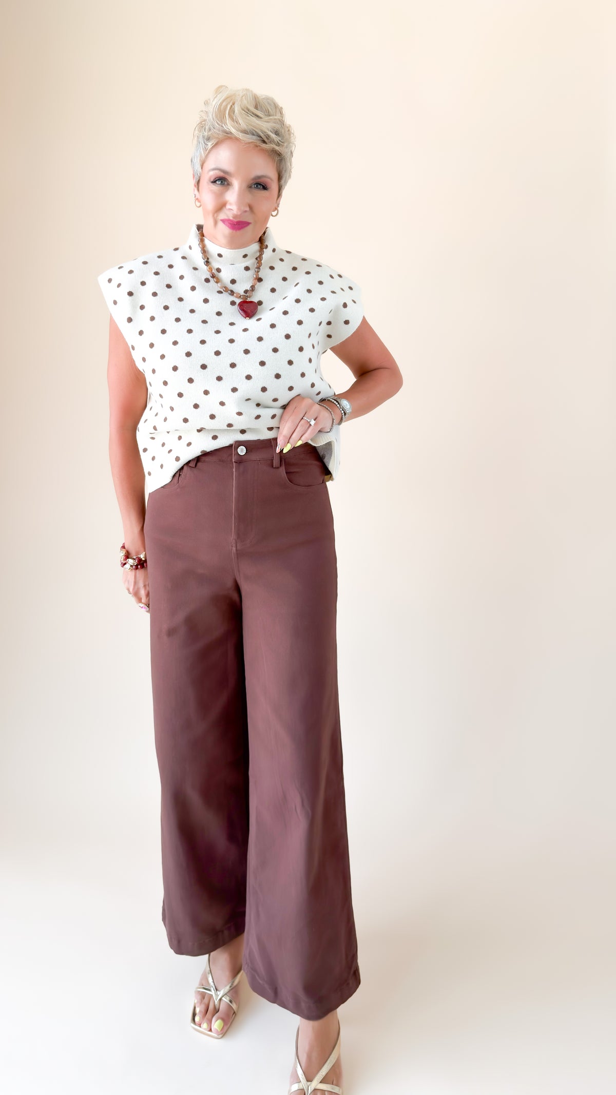Wide Leg Jean/Mocha