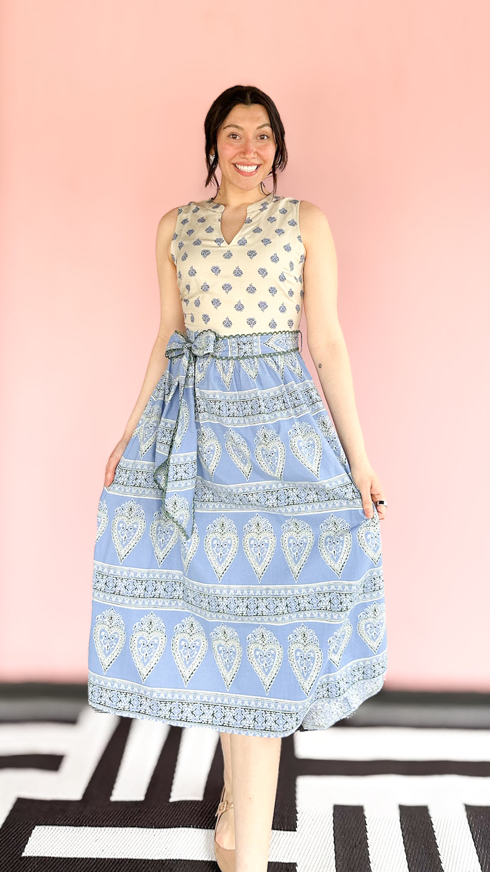 Stevie Sleeveless Dress / Blue - The BLVD
