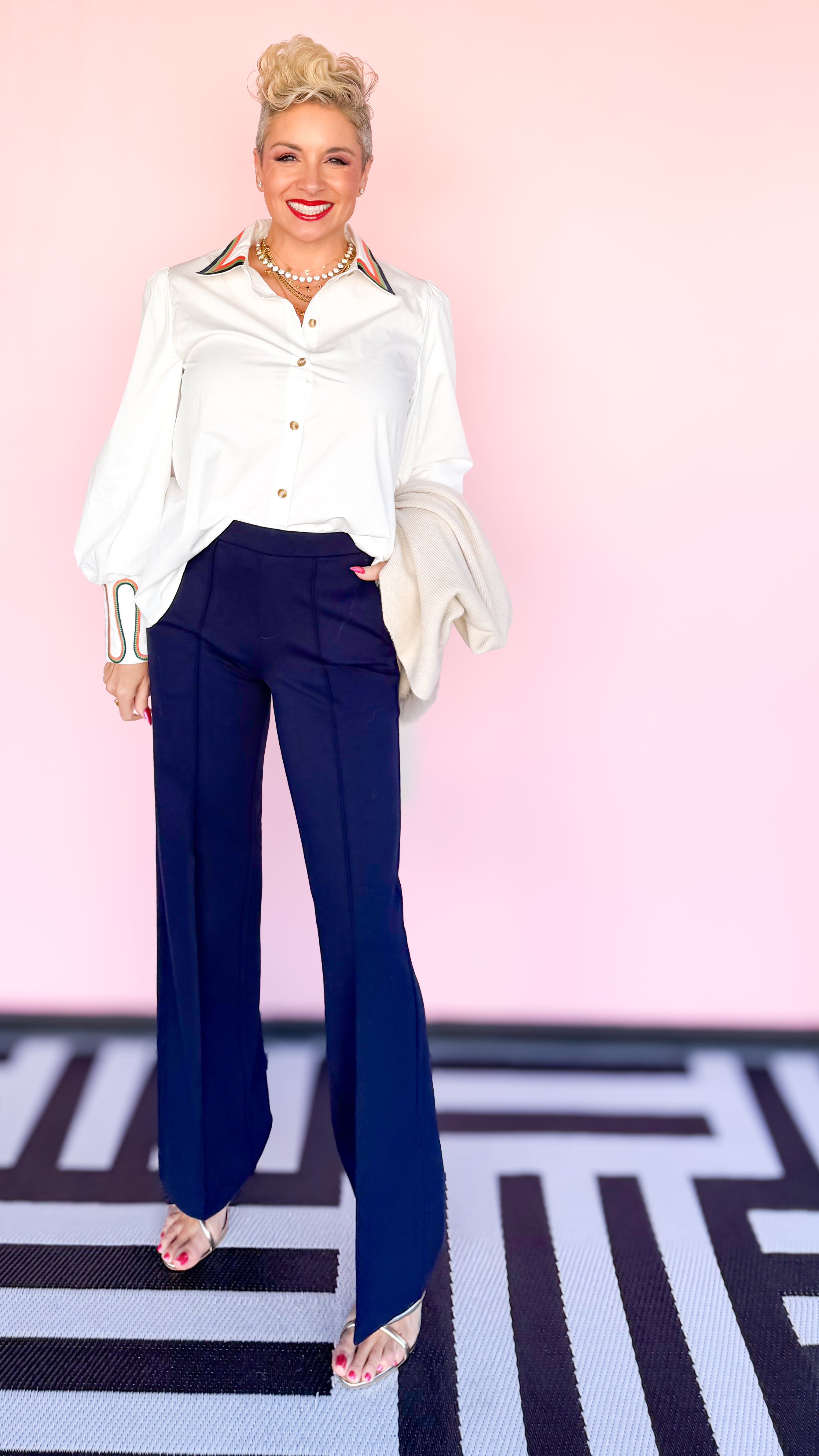 Wide Leg Pull-on Trouser