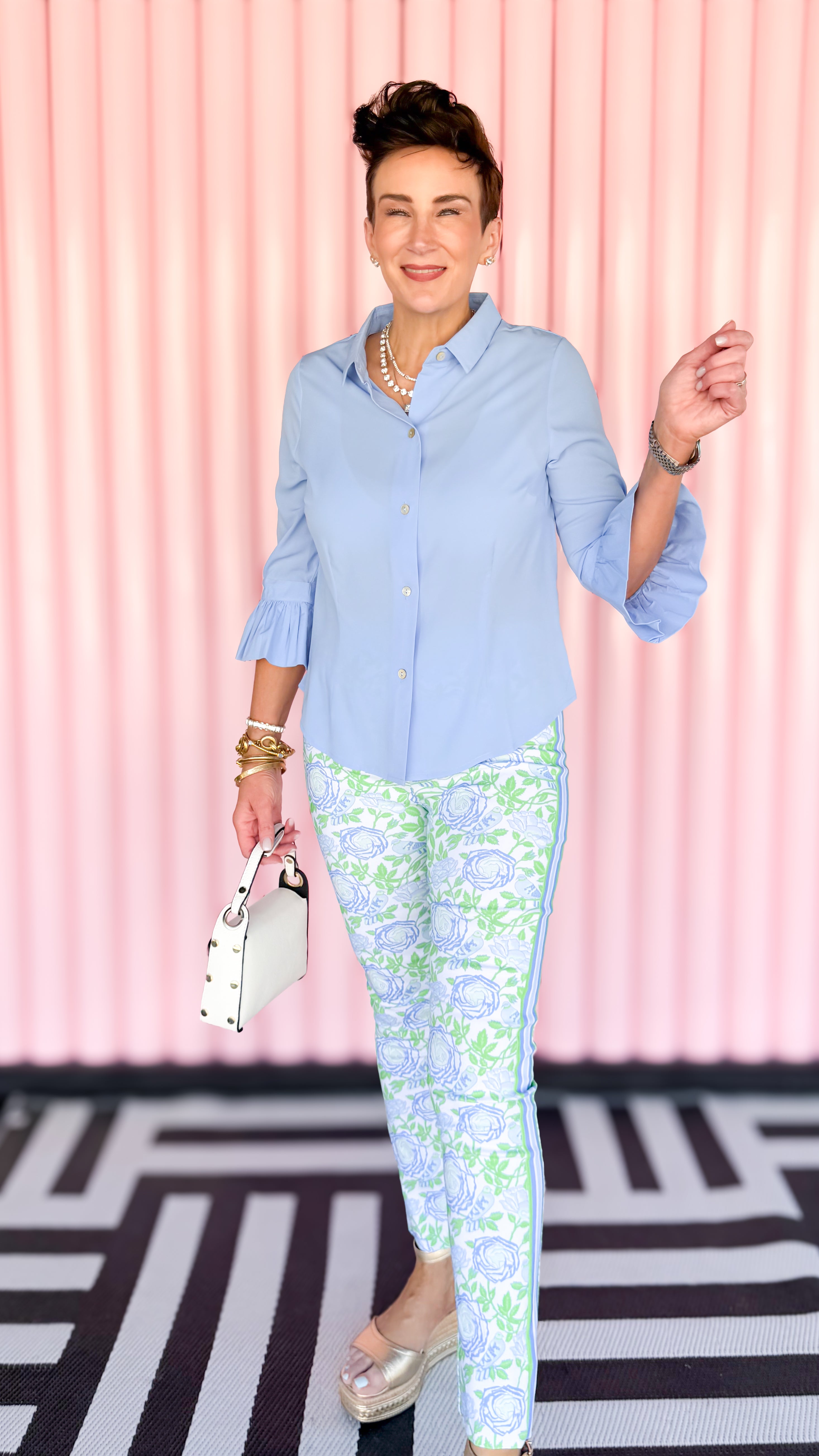 Pull On Pant/Smell The Roses