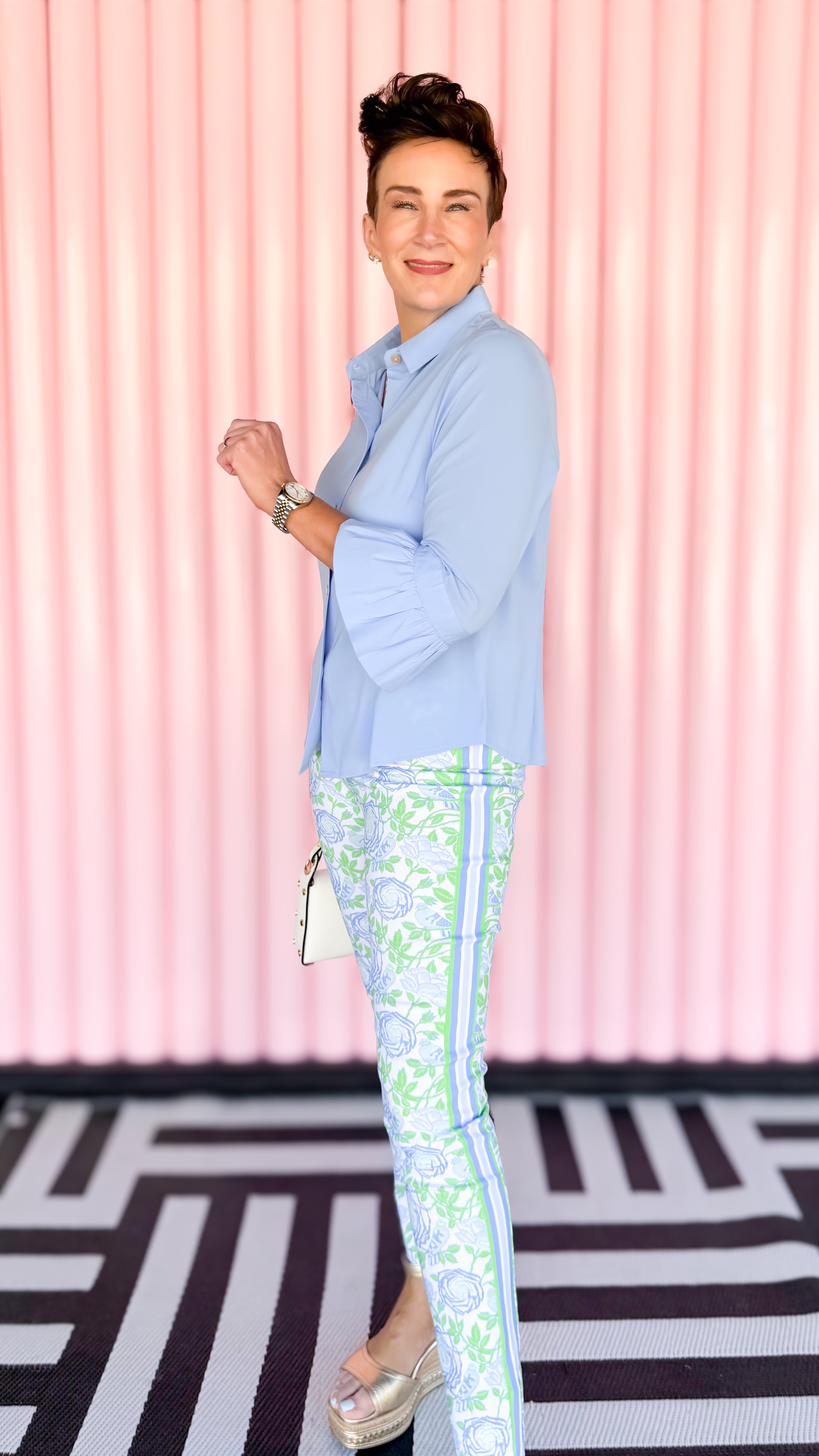 Pull On Pant/Smell The Roses