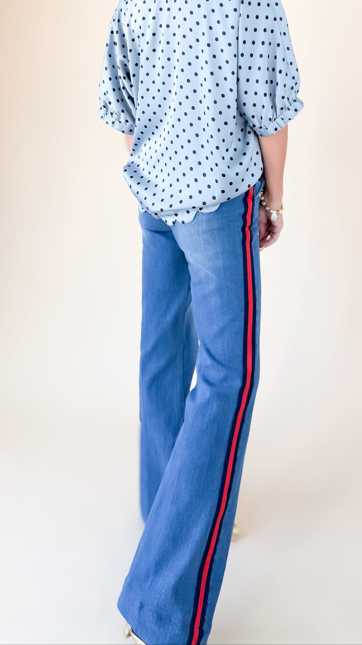 Florence Jeans Side Stripe - Medieval