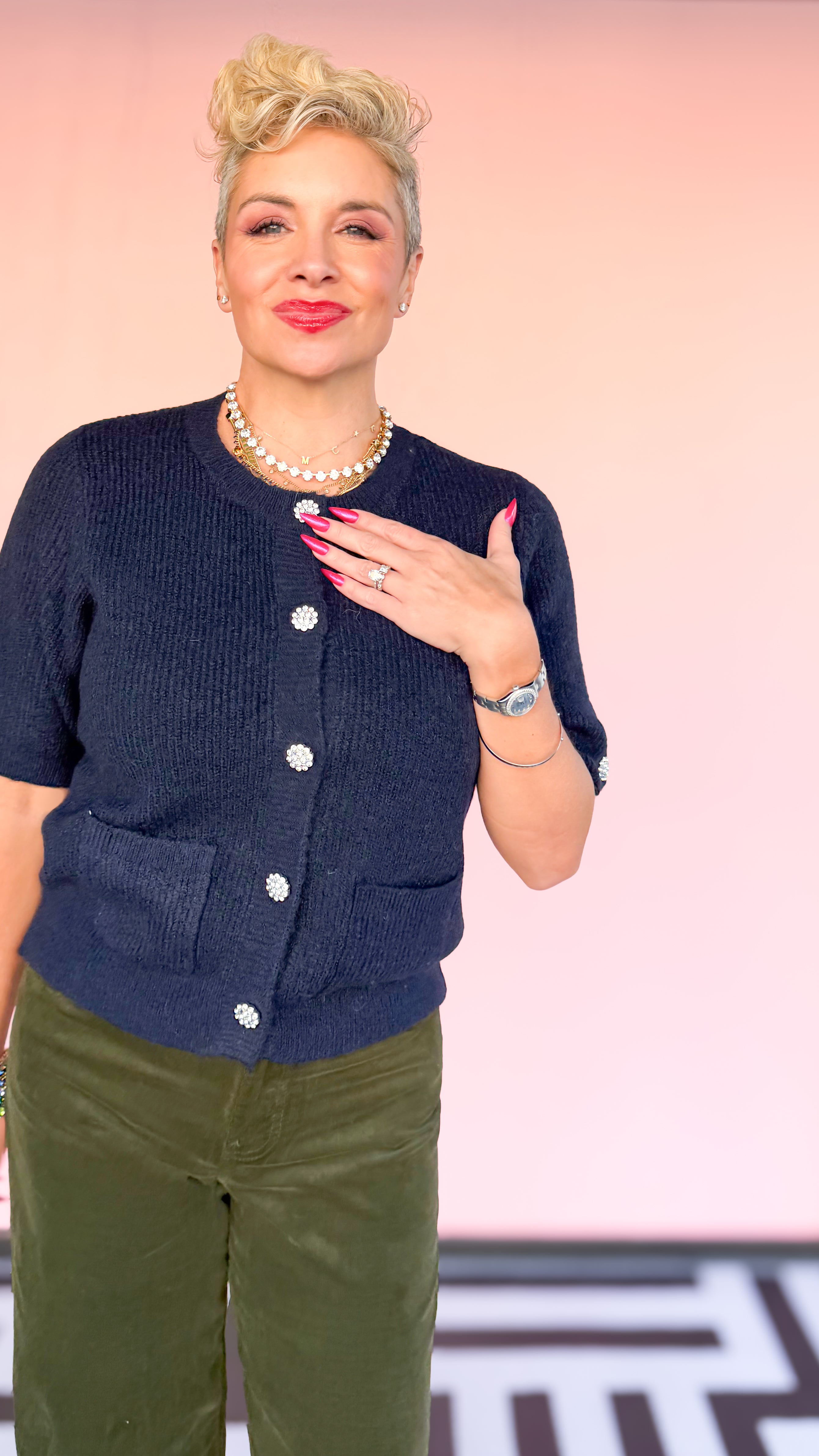 Short Sleeve Cardi Sweater