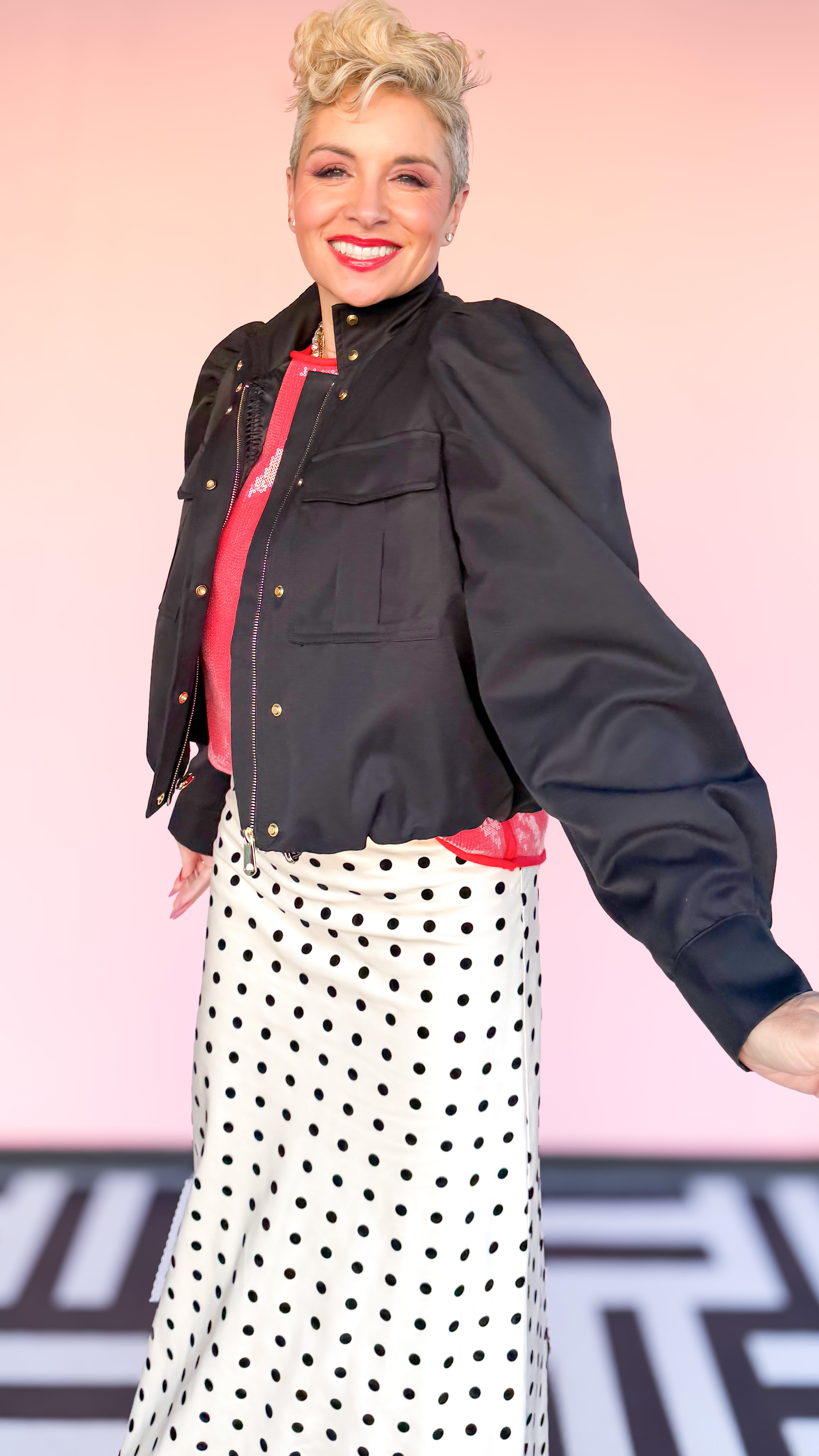 Technical Drawstring Bomber Jacket/Black