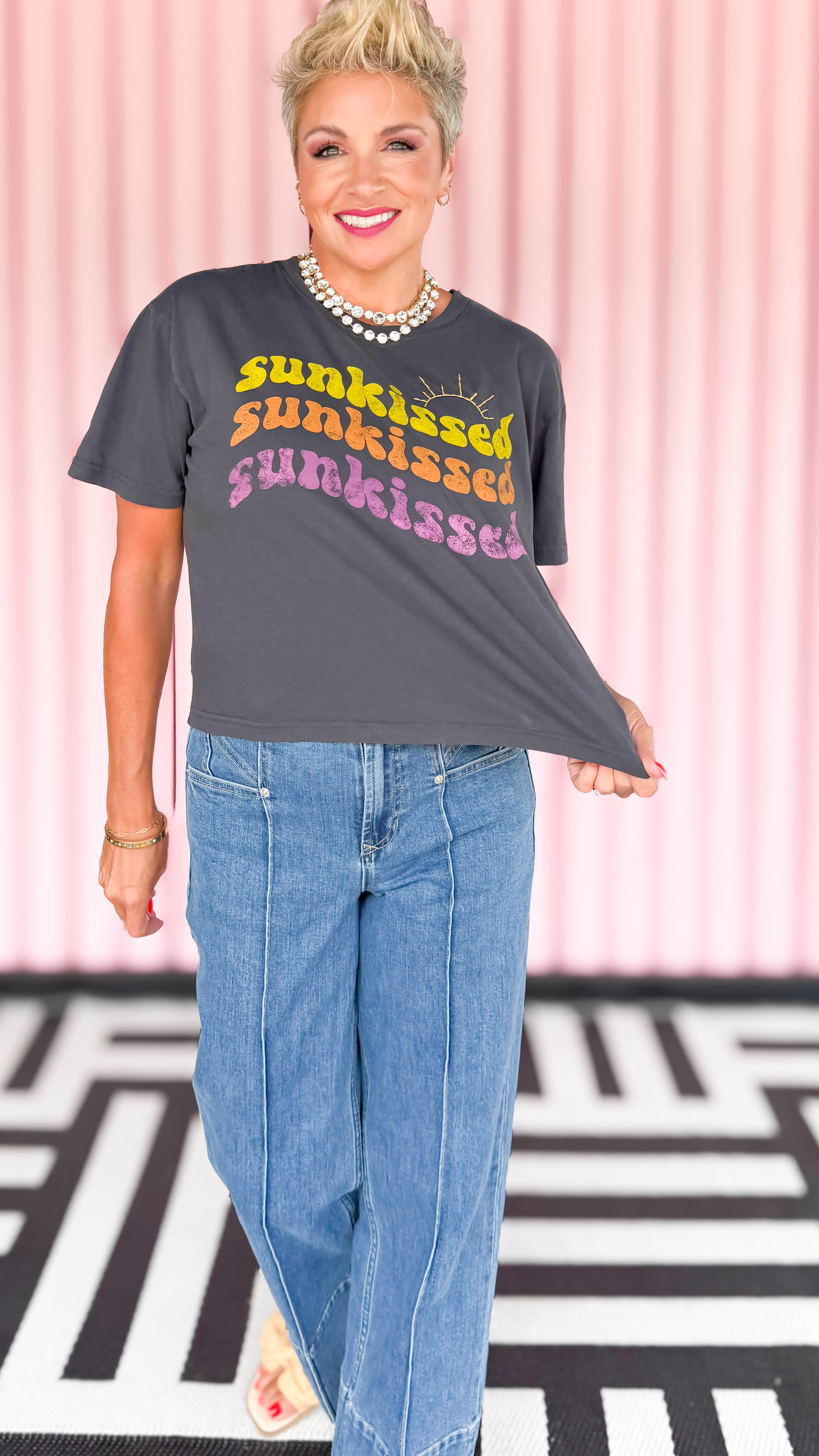 Sunkissed Wide Boy Tee/Gray
