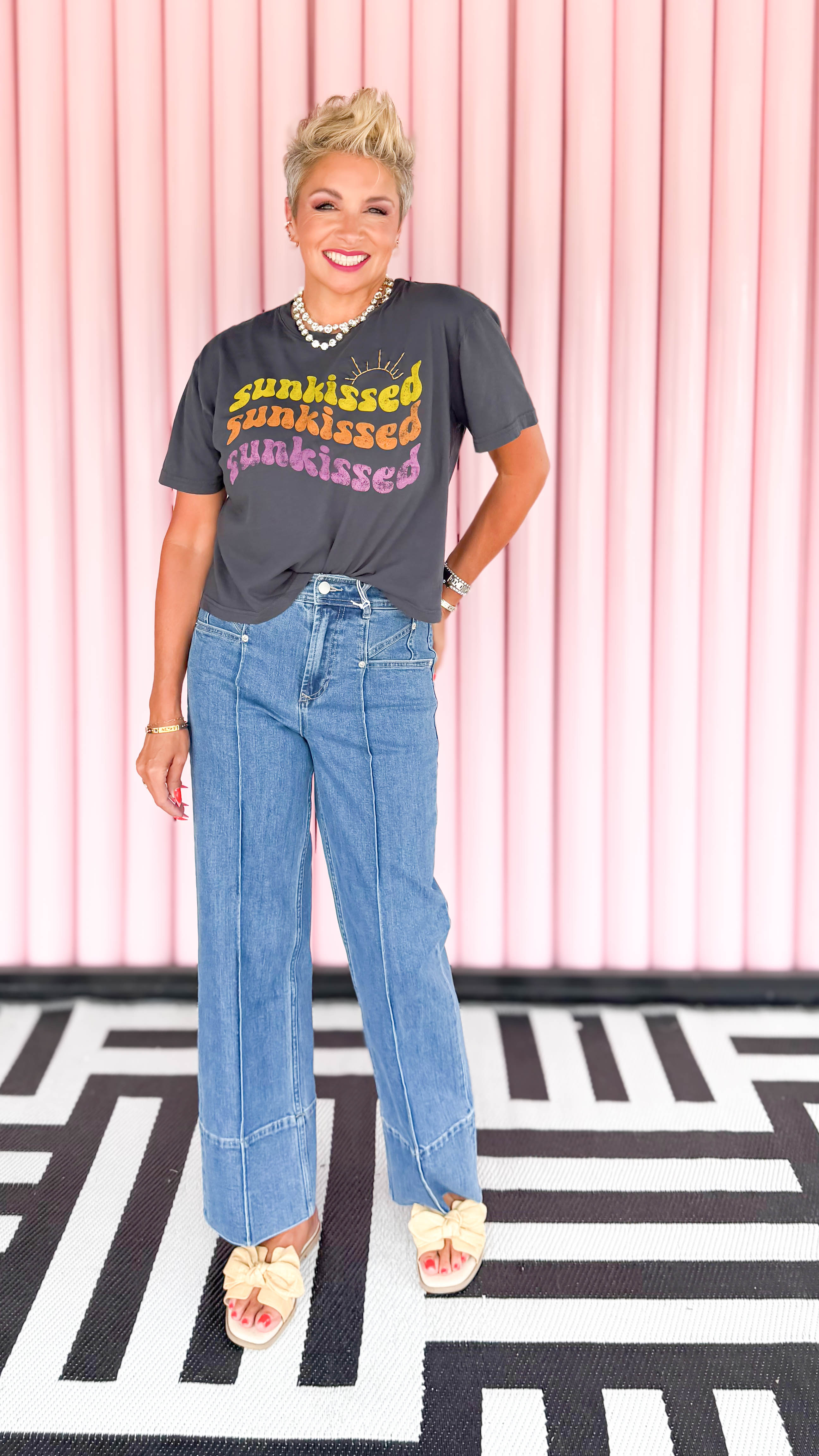 Sunkissed Wide Boy Tee/Gray