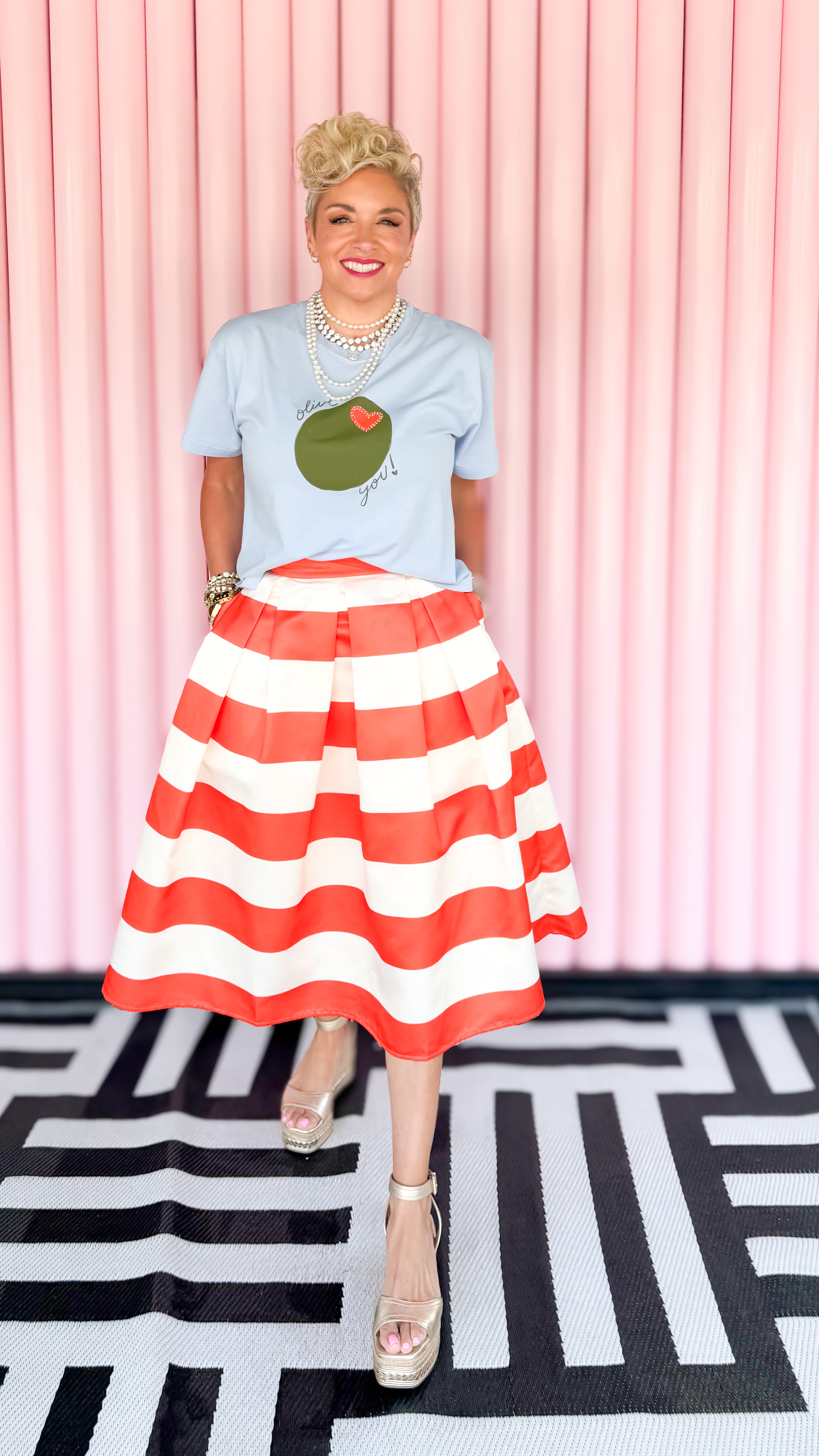 Olive You Cropped Tee