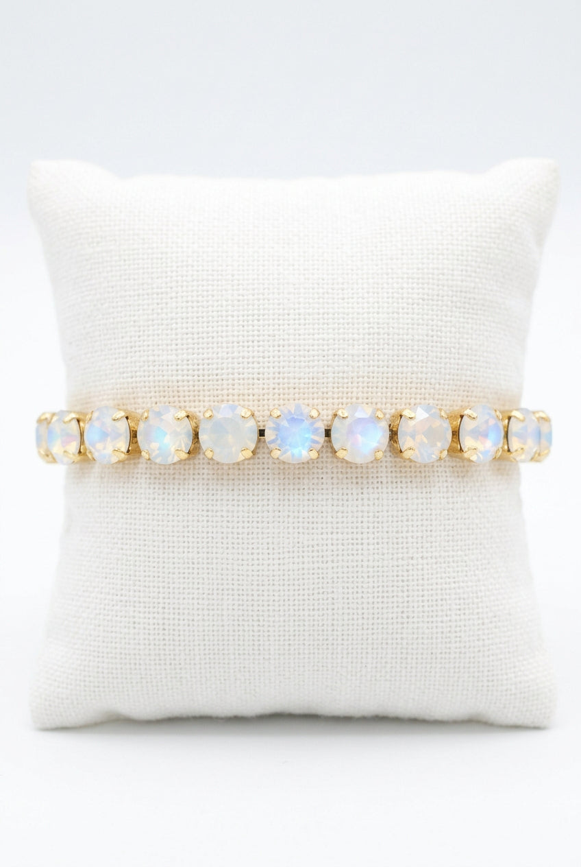 Moonstone Rhinestone Stretch Bracelet